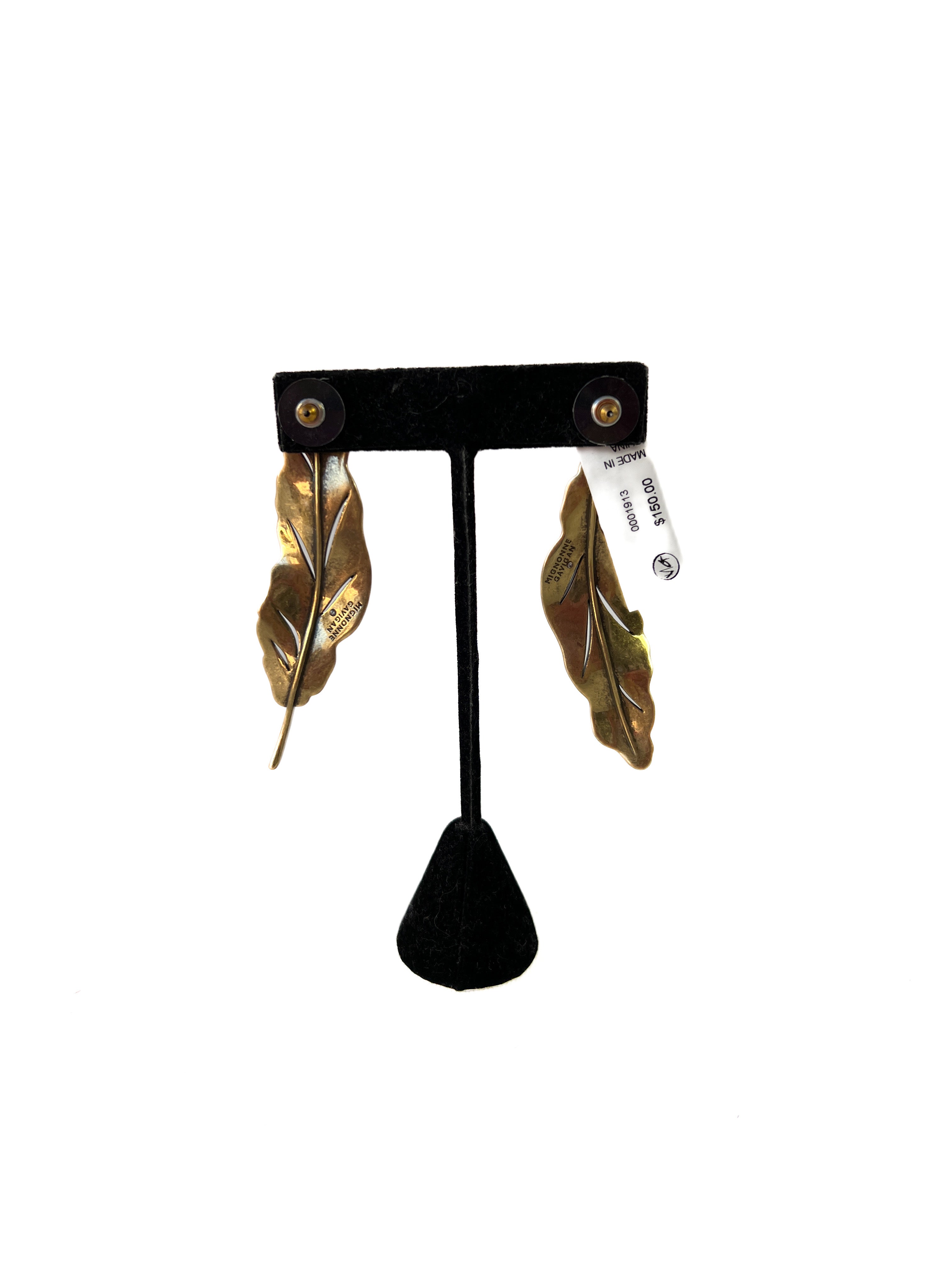 Mignonne Gavigan elaine leaf earrings NEW