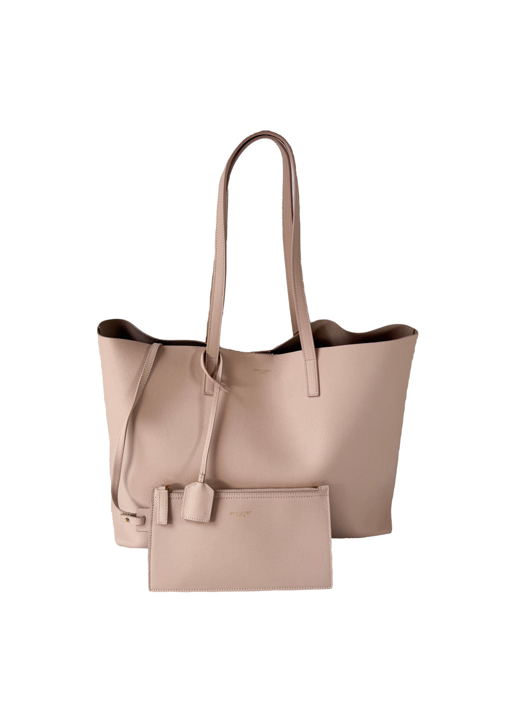 Saint Laurent light pink leather east west tote  MAL394195-1217