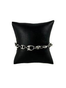 Gucci sterling silver Marina double G chain bracelet