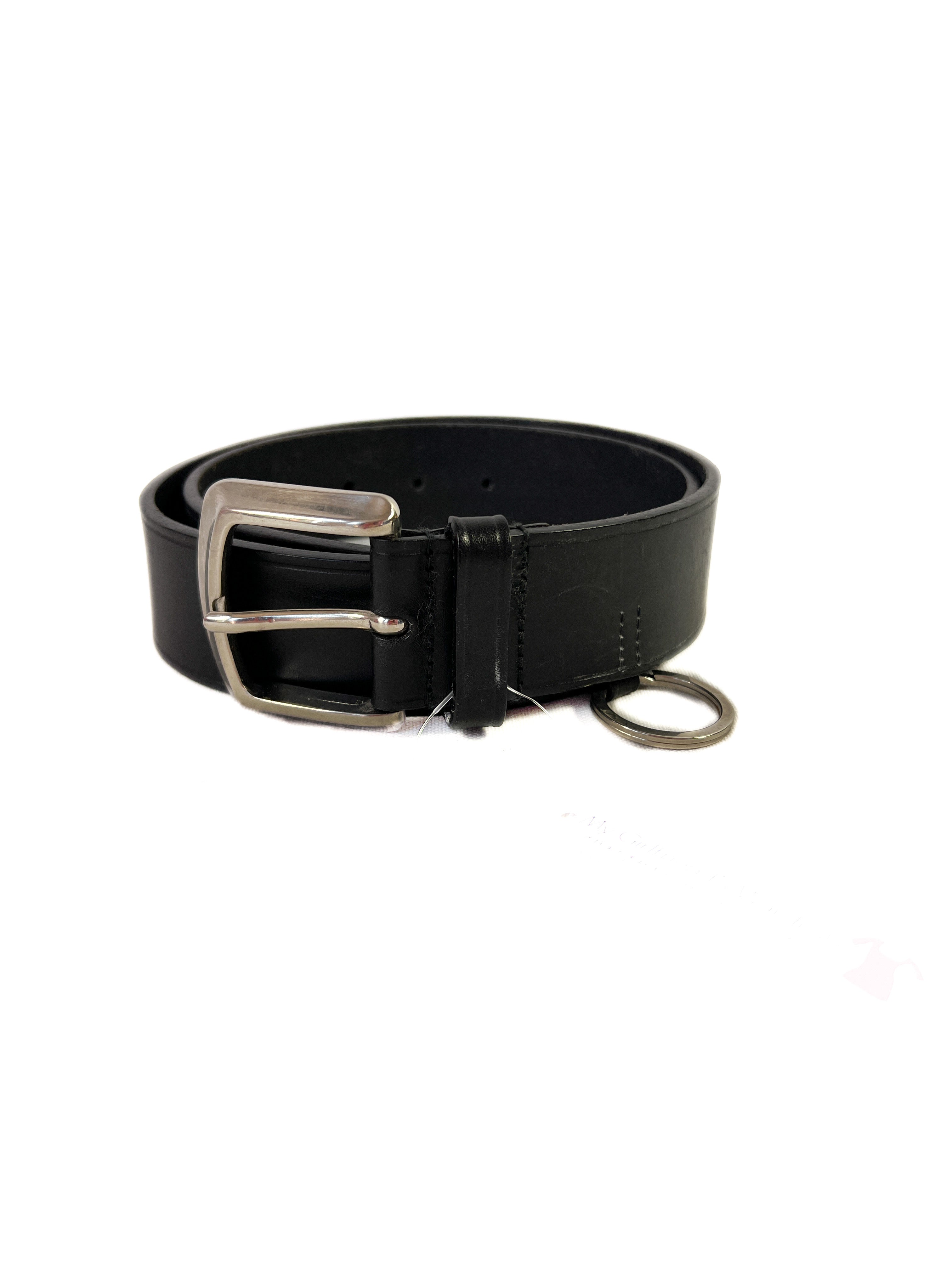 Prada black leather belt size 80