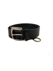 Prada black leather belt size 32
