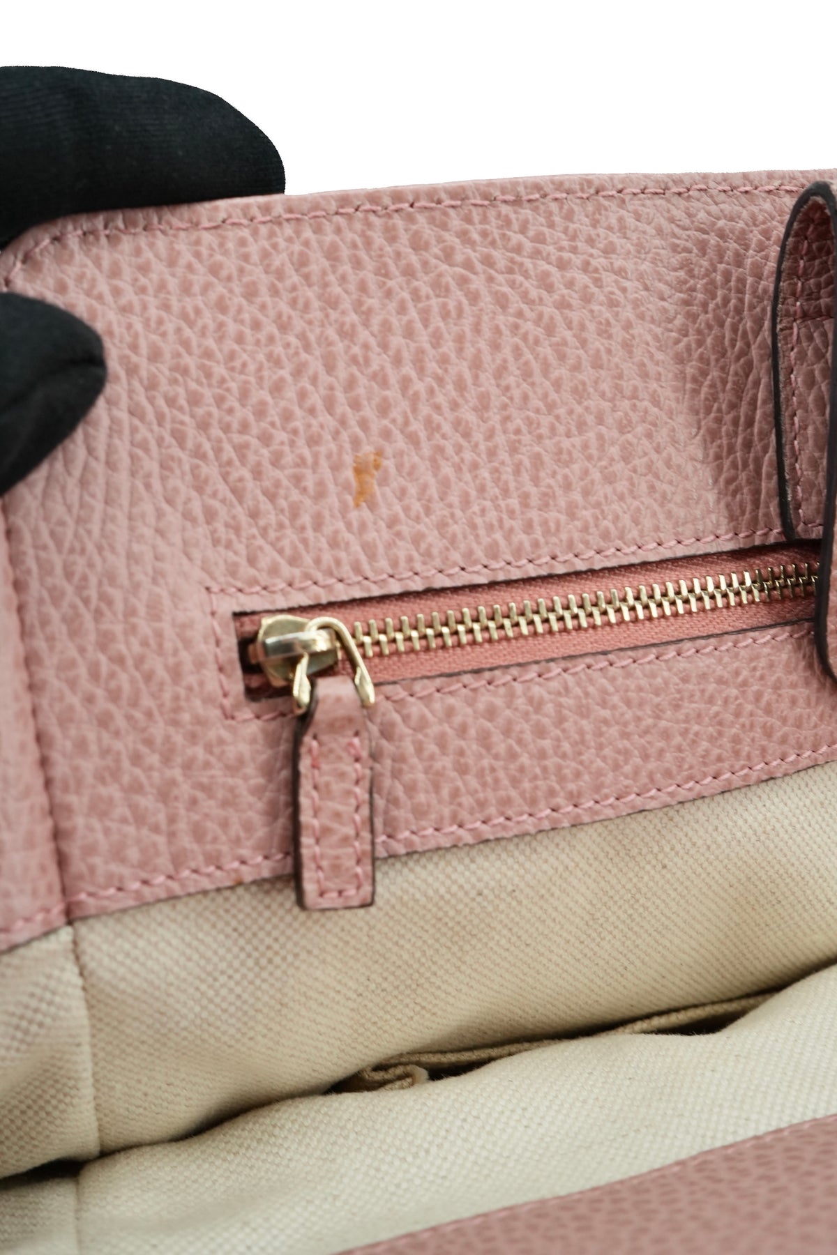 Gucci taupe, pink Swing tote 535040