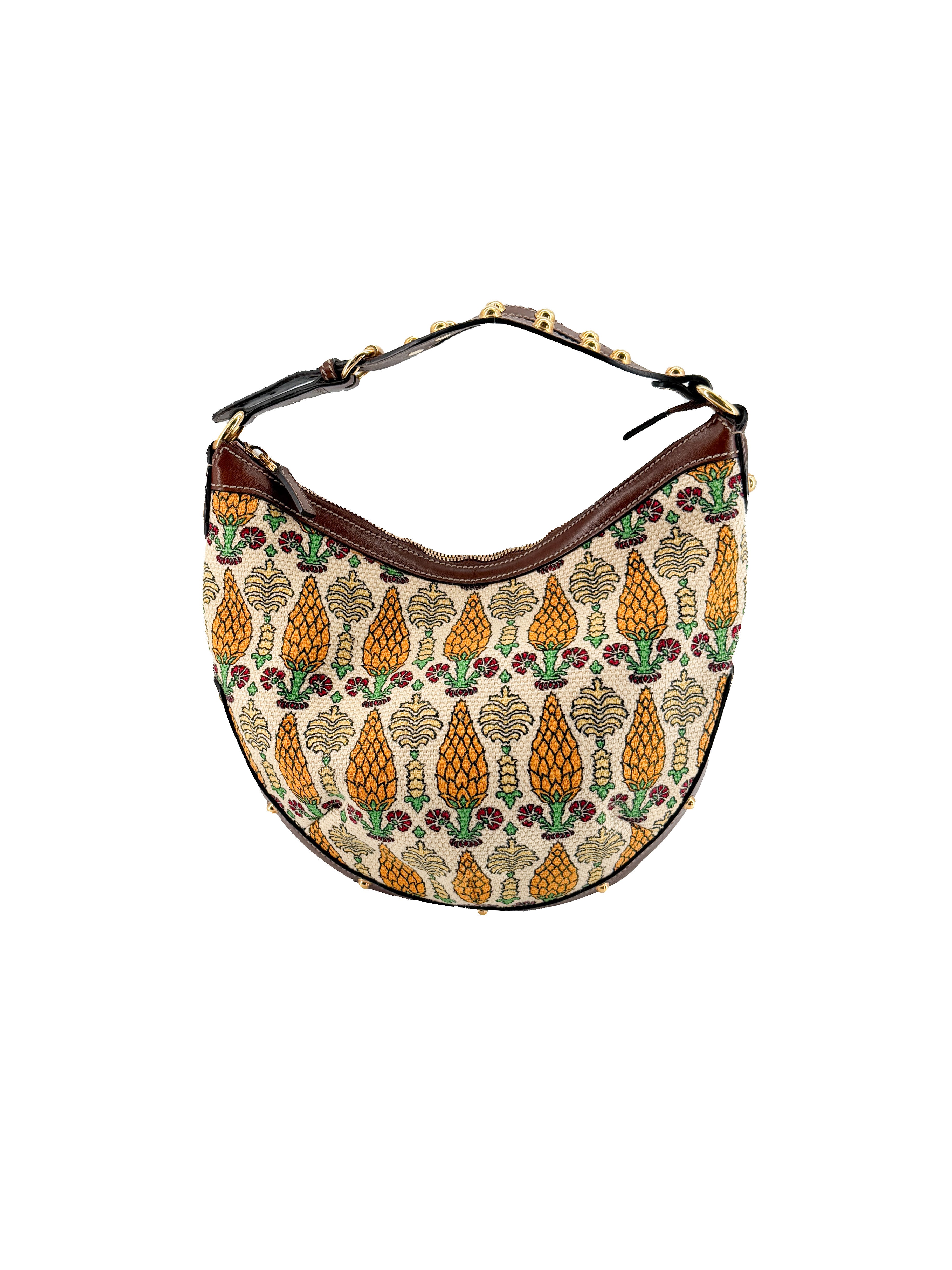 Gucci monogram Biba pineapple print hobo bag 159773 482794