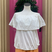 Torrid cream OTS eyelet top size M/L NWT