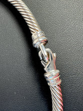 David Yurman metro cable sterling silver 14k gold collar necklace