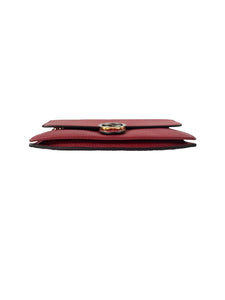 Gucci interlocking G red wallet on chain