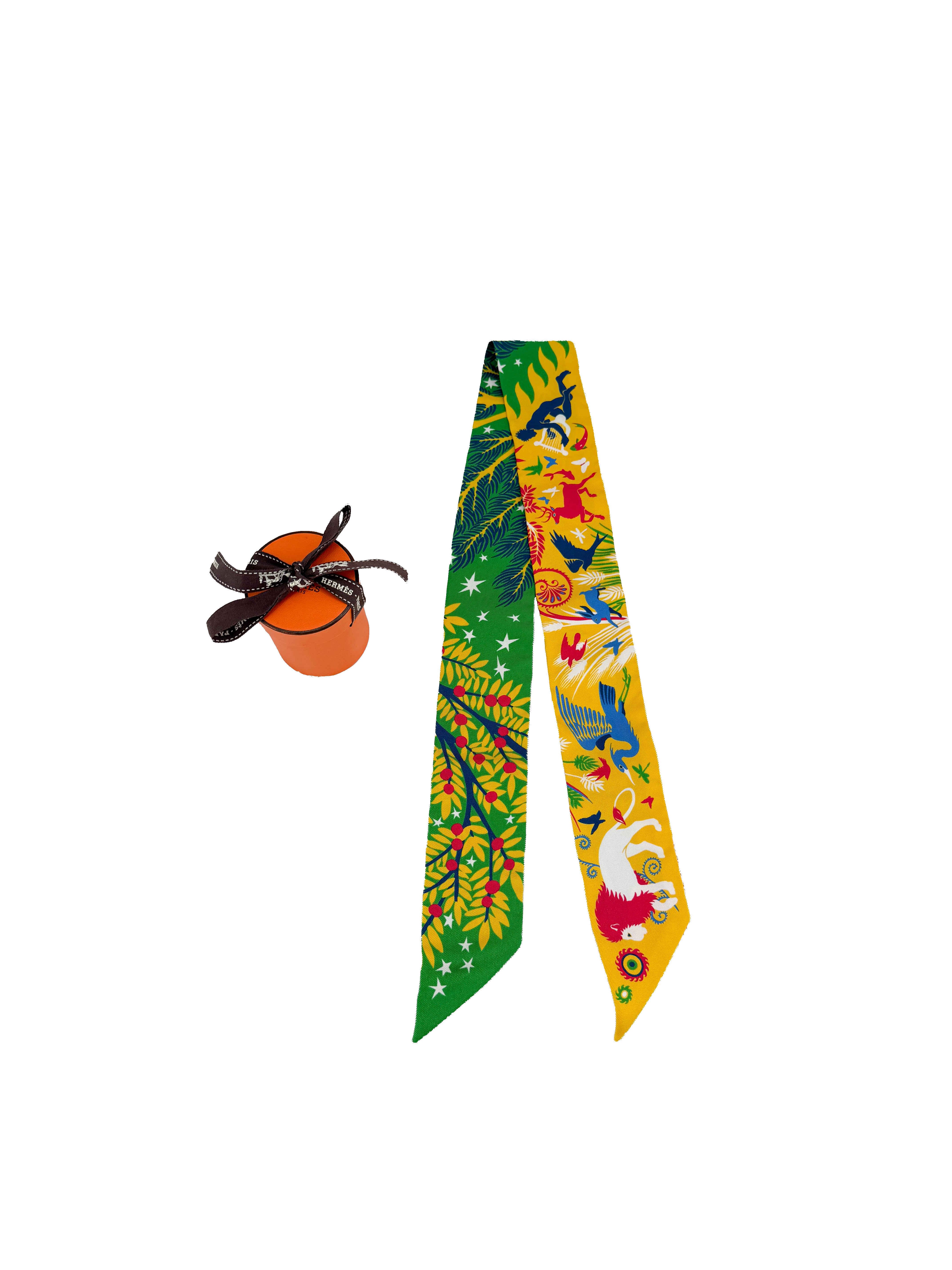 Hermès Sous le Charme d'Orphée twilly