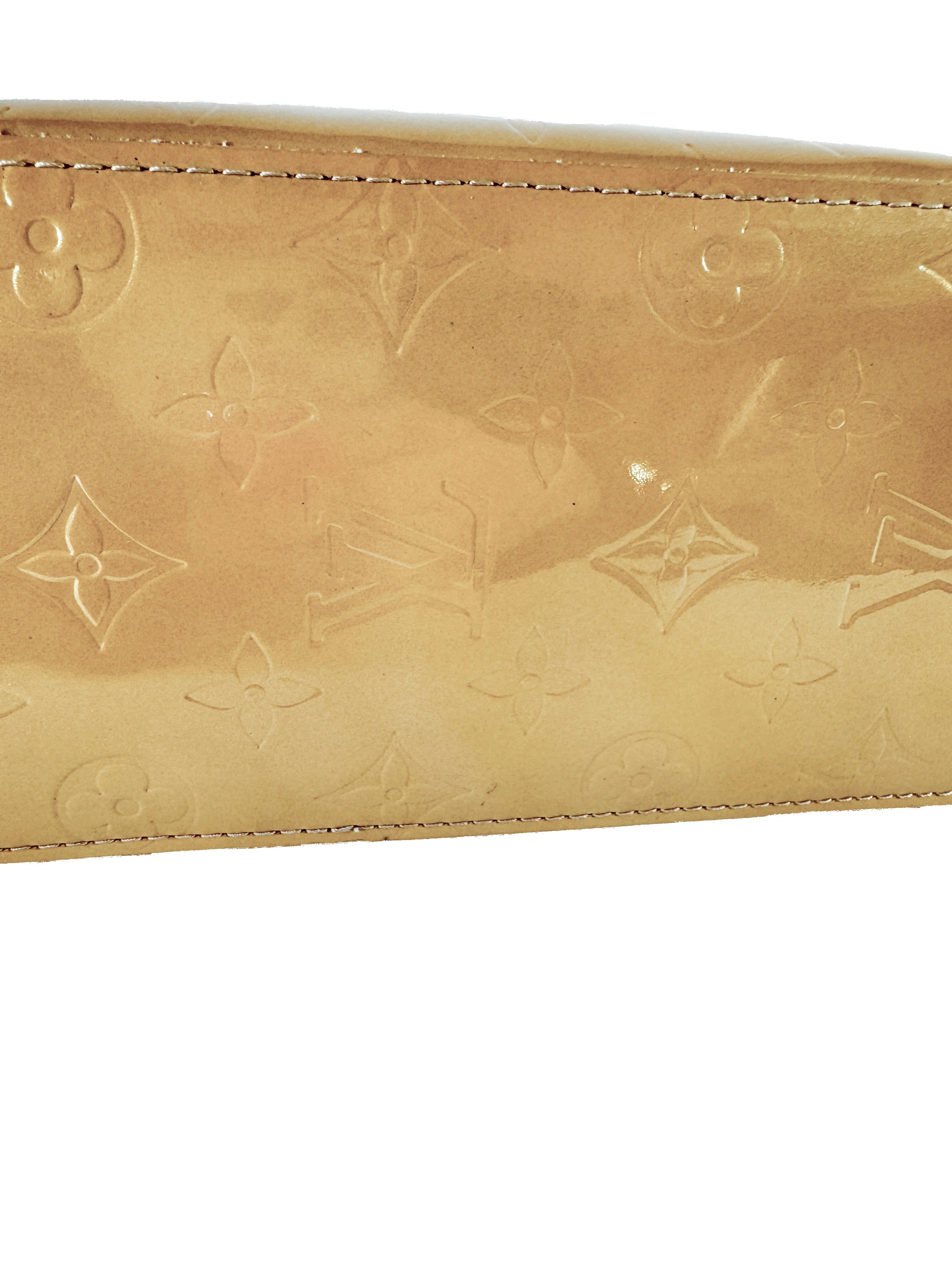 Louis Vuitton monogram Noisette Vernis Reade PM MI0016