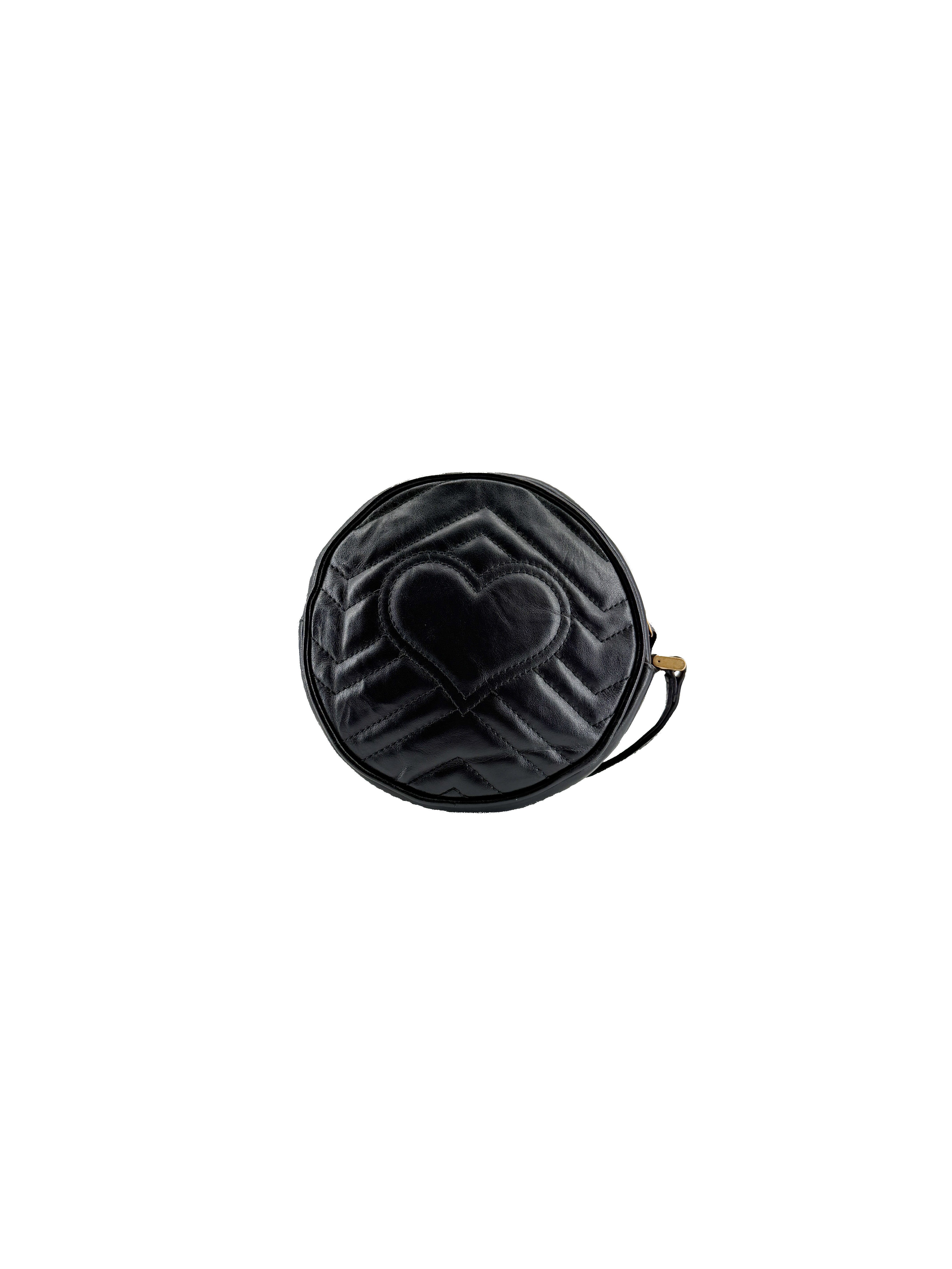 Gucci black Marmont GG wristlet 575164-584046