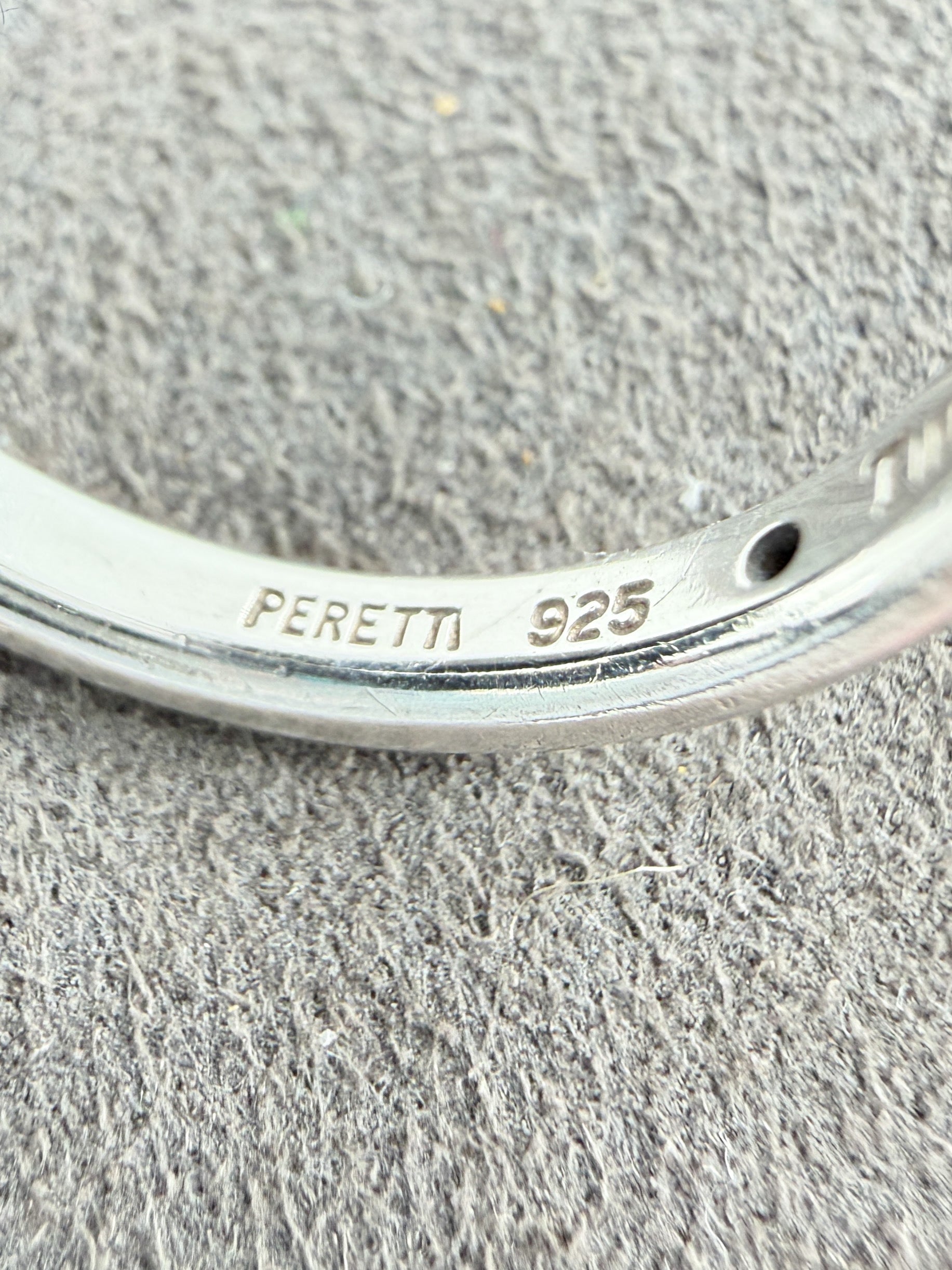 Tiffany & Co sterling silver sapphire band ring