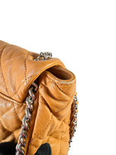 Chanel brown quilted chain around maxi flap shoulder bag 17236173