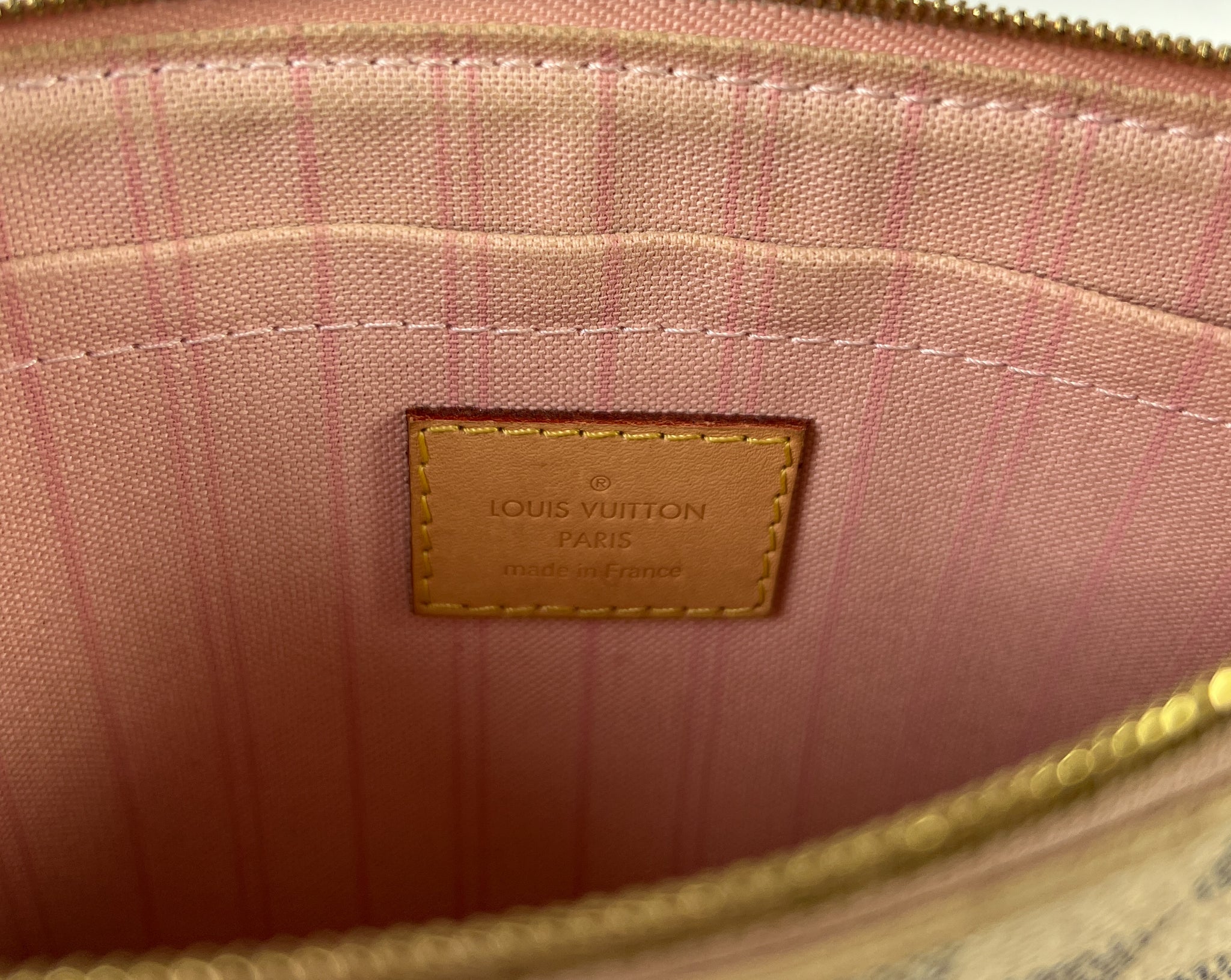Louis Vuitton Damier Azur neverfull pouch – My Girlfriend's
