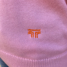 Tory Sport pink orange performance cashmere contrast sweater size XS NWT