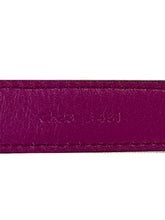 Salvatore Ferragamo purple leather Vara bow belt