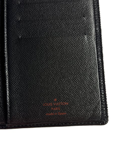 Louis Vuitton black Epi brazza slim wallet CA0041