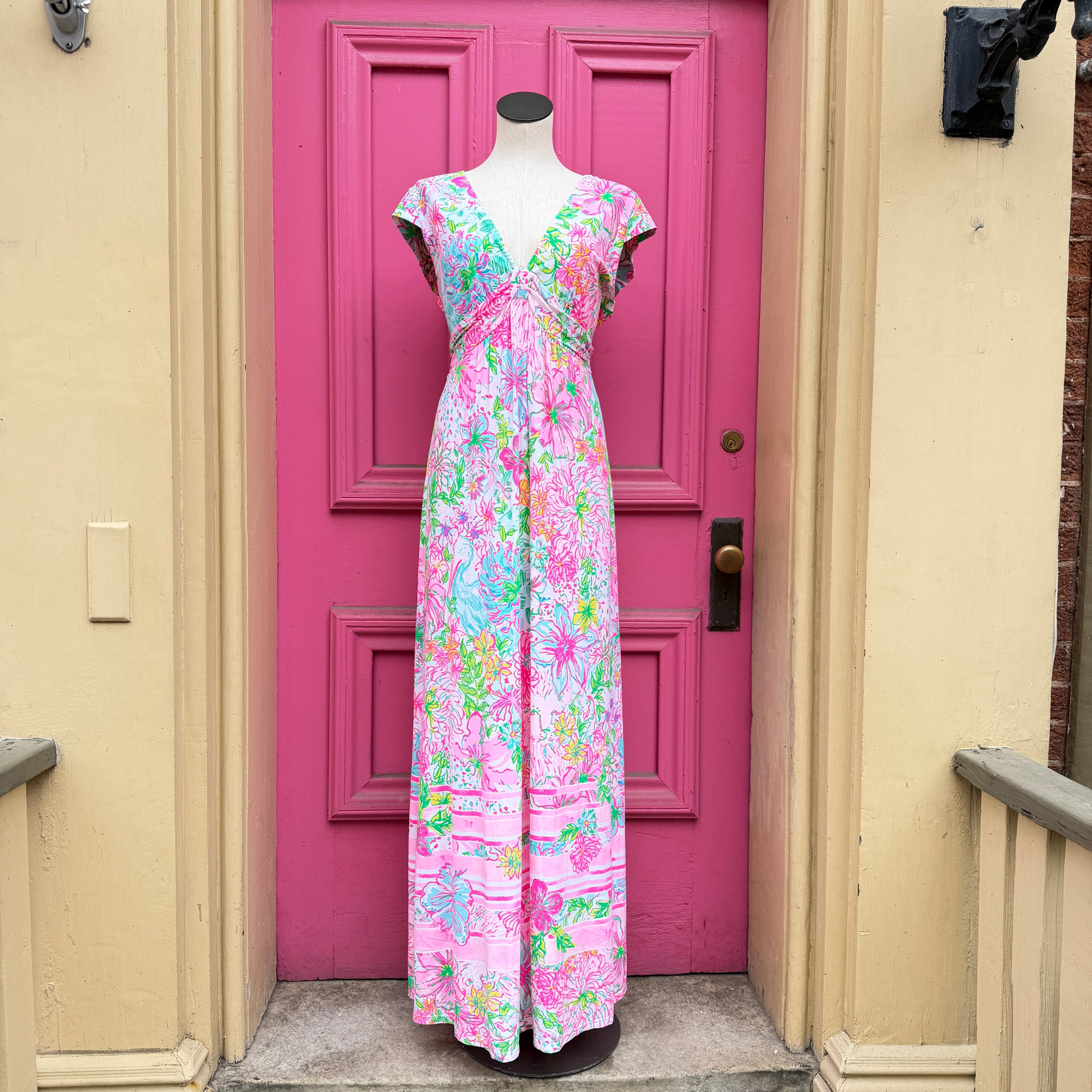 Lilly Pulitzer paradise round Breanna maxi dress size XL NWT