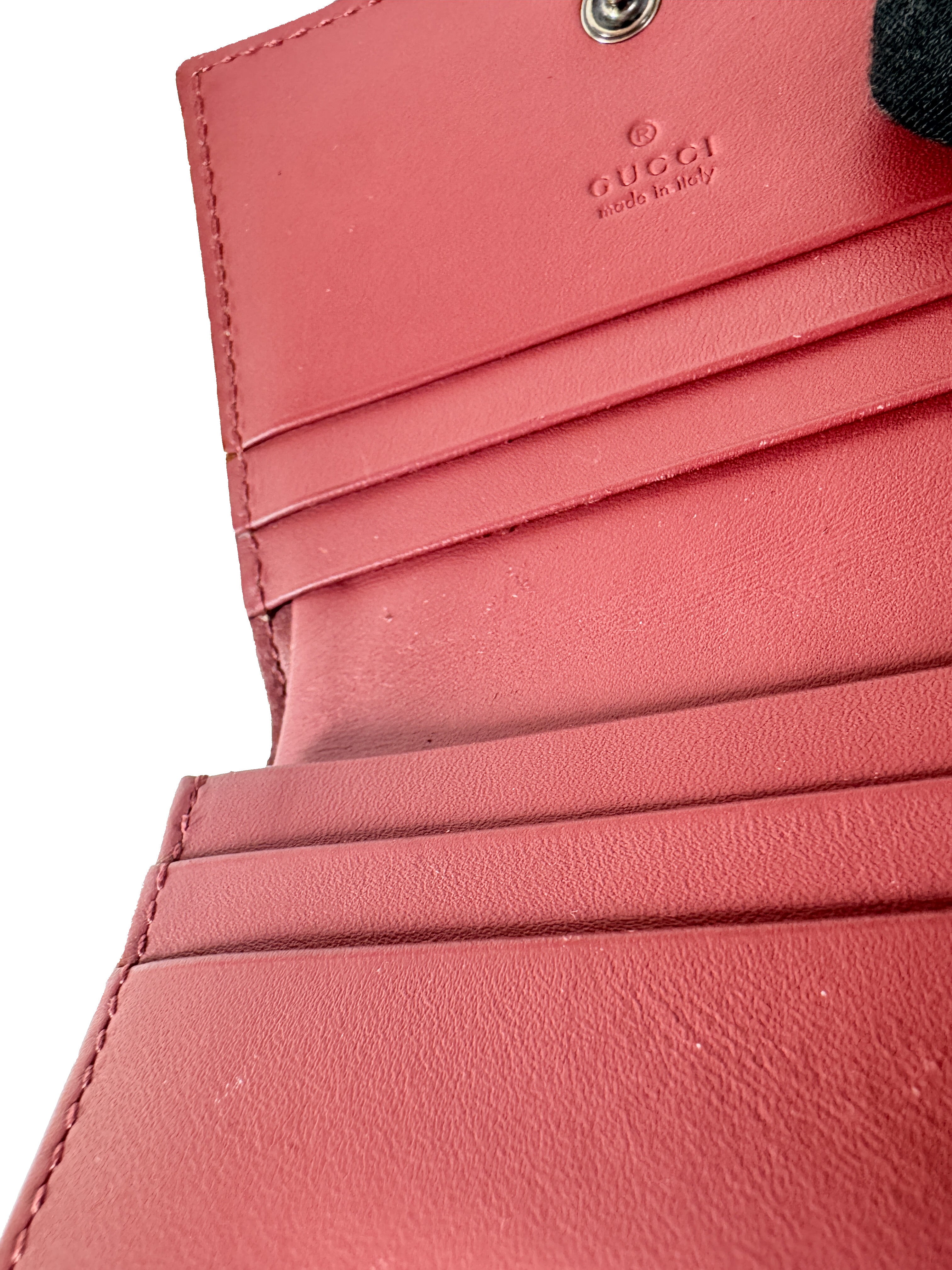 Gucci GG Supreme Blooms compact wallet 410088-525040