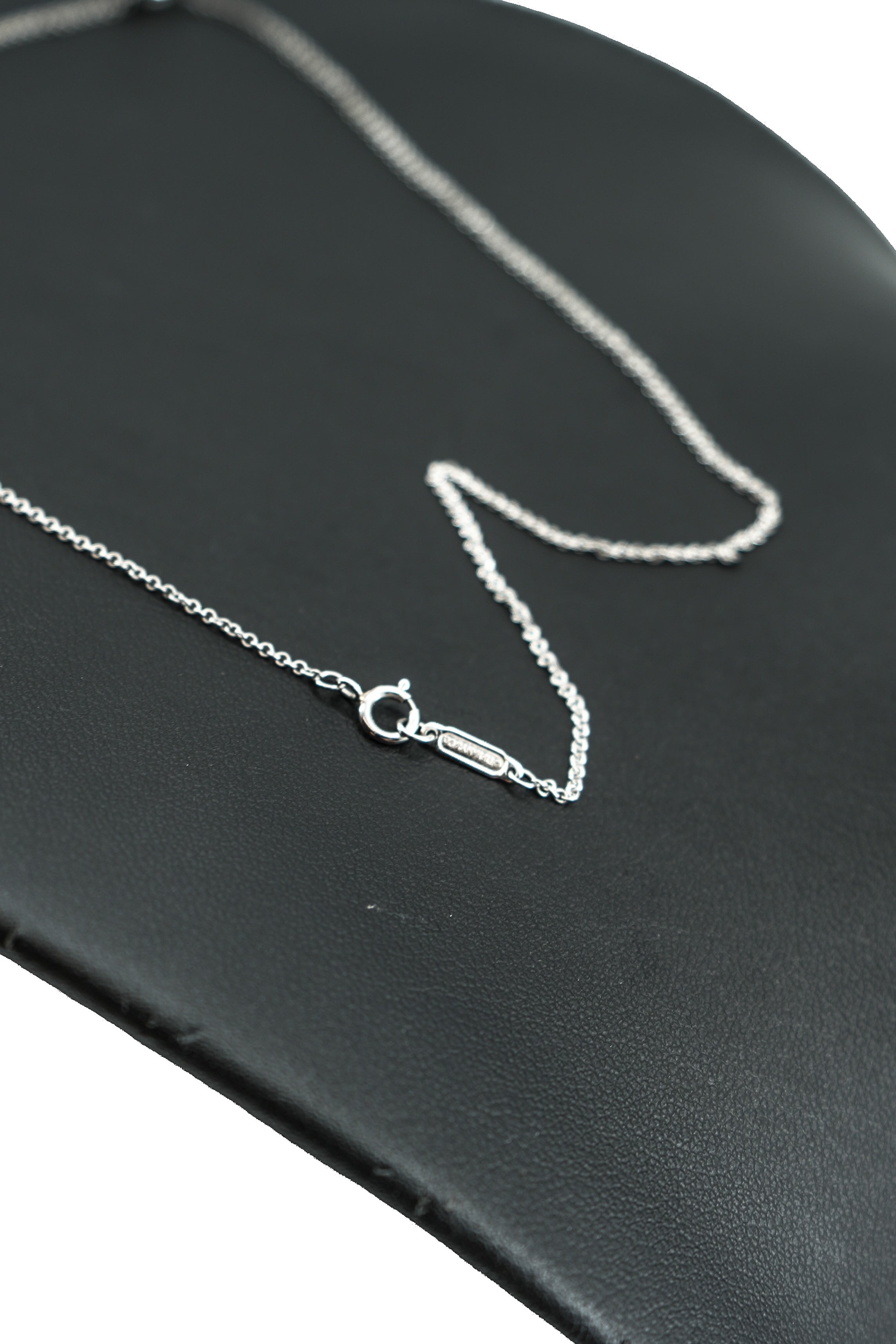 Tiffany & Co Soleste platinum, diamond, and blue sapphire necklace