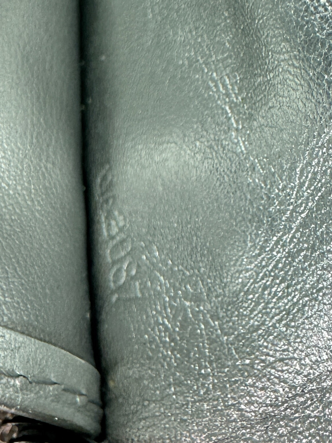 Louis Vuitton silver Suhali zippy wallet CA3086