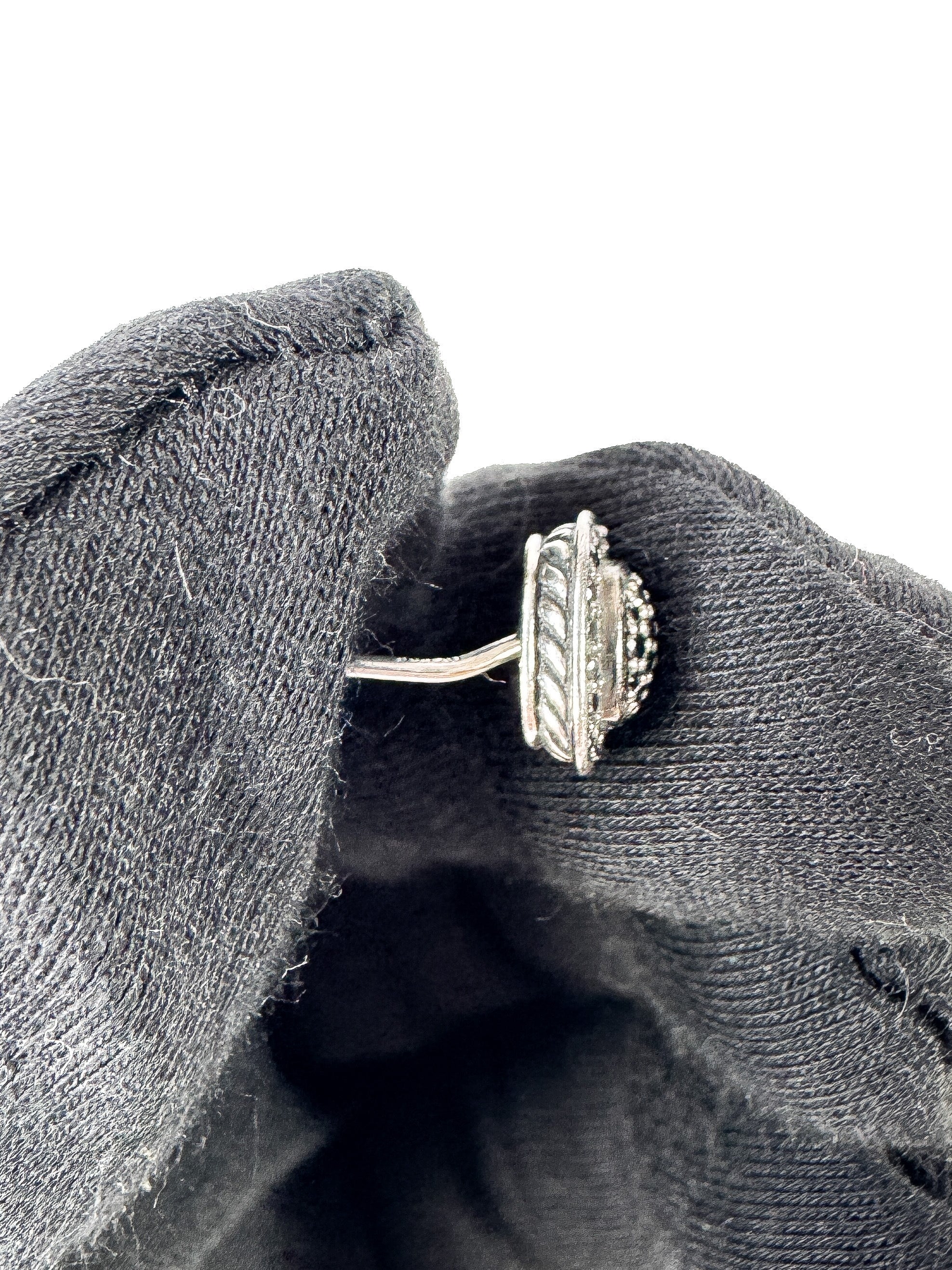 David Yurman Black Diamond Mosaic Pavé Albion Earrings