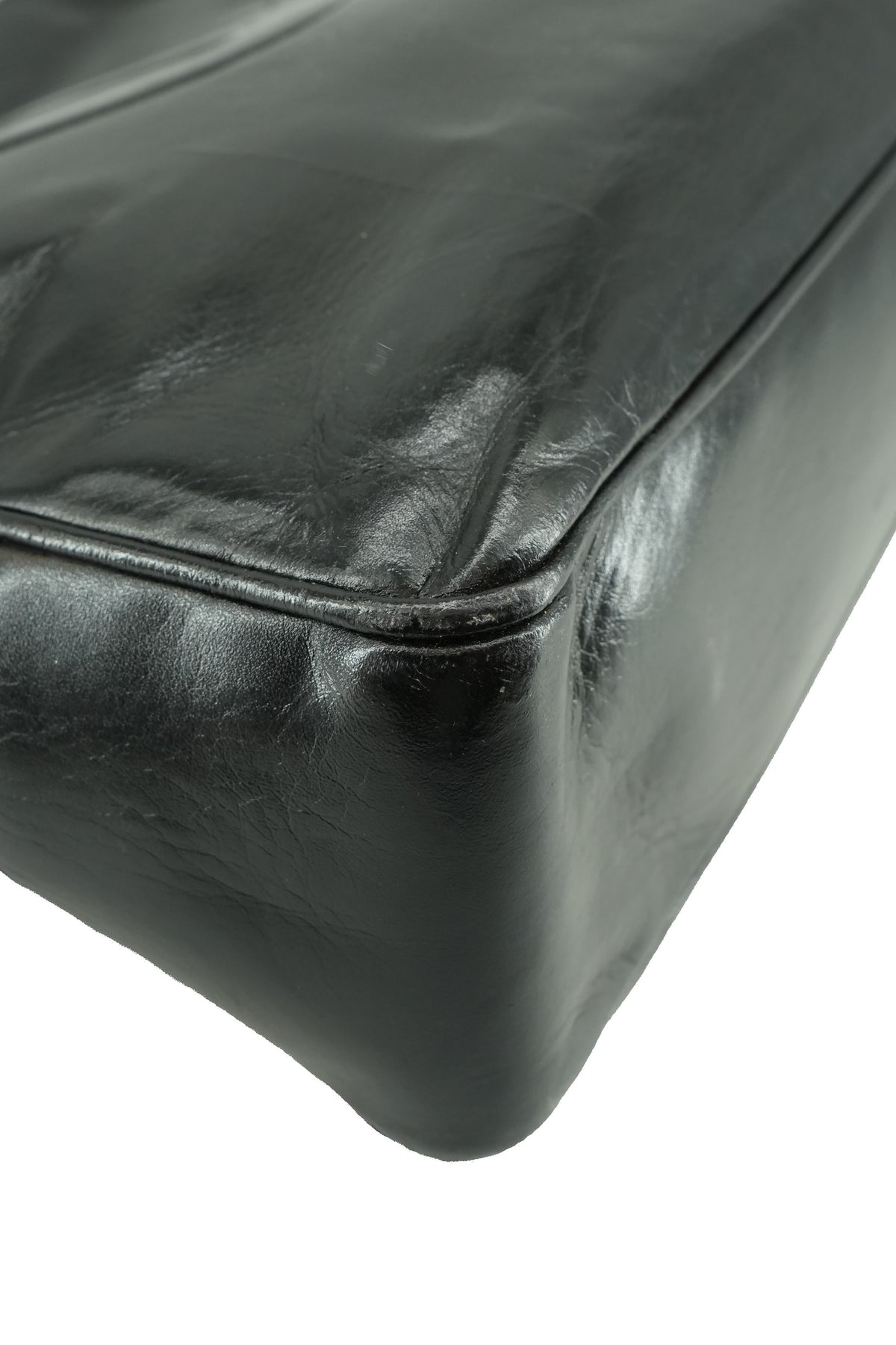 Chanel black leather vintage Timeless tote 1970888