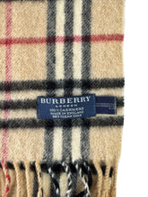 Burberry vintage classic plaid cashmere scarf