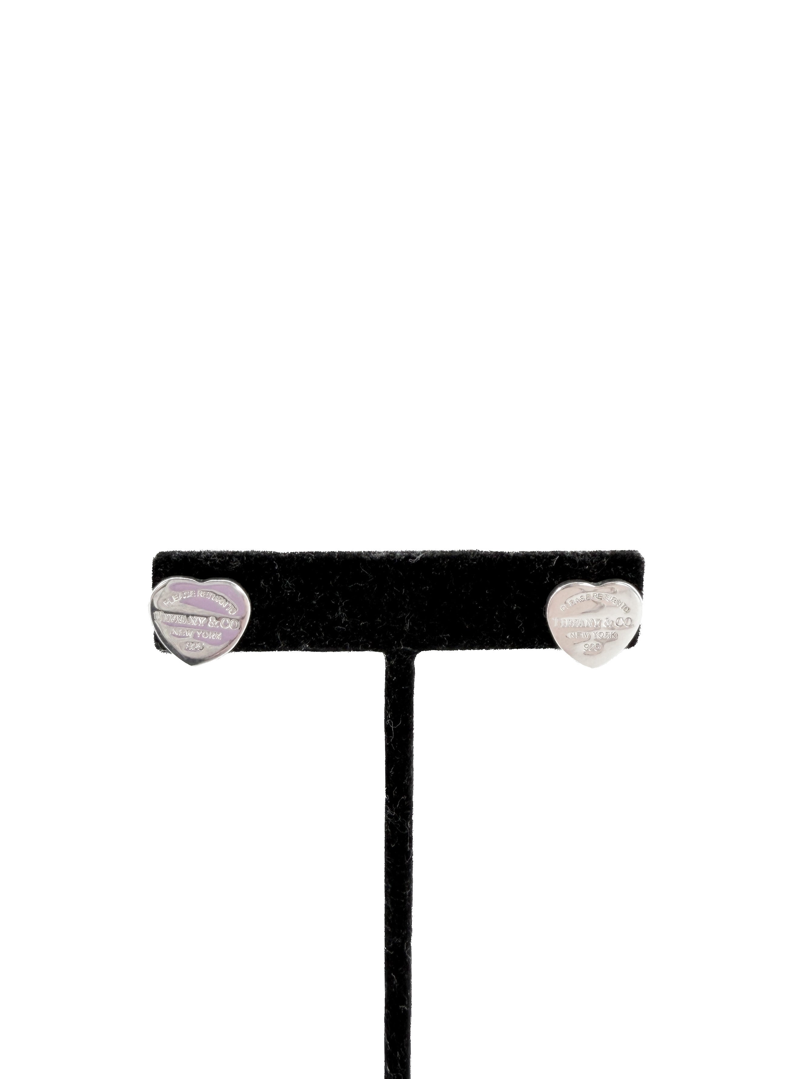 Tiffany & Co sterling silver return to heart stud earrings - My Girlfriend's Wardrobe LLC