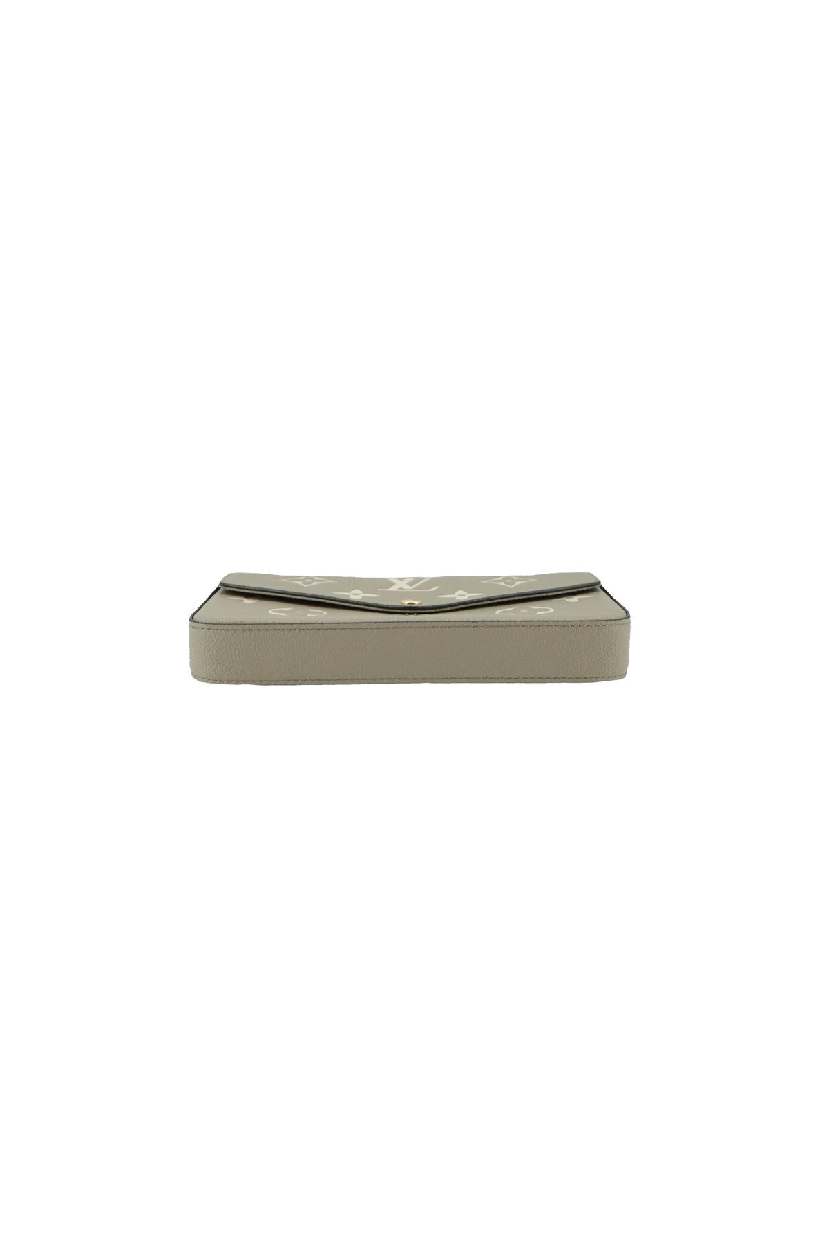 Louis Vuitton monogram empreinte Felicie pochette dove/cream NFC