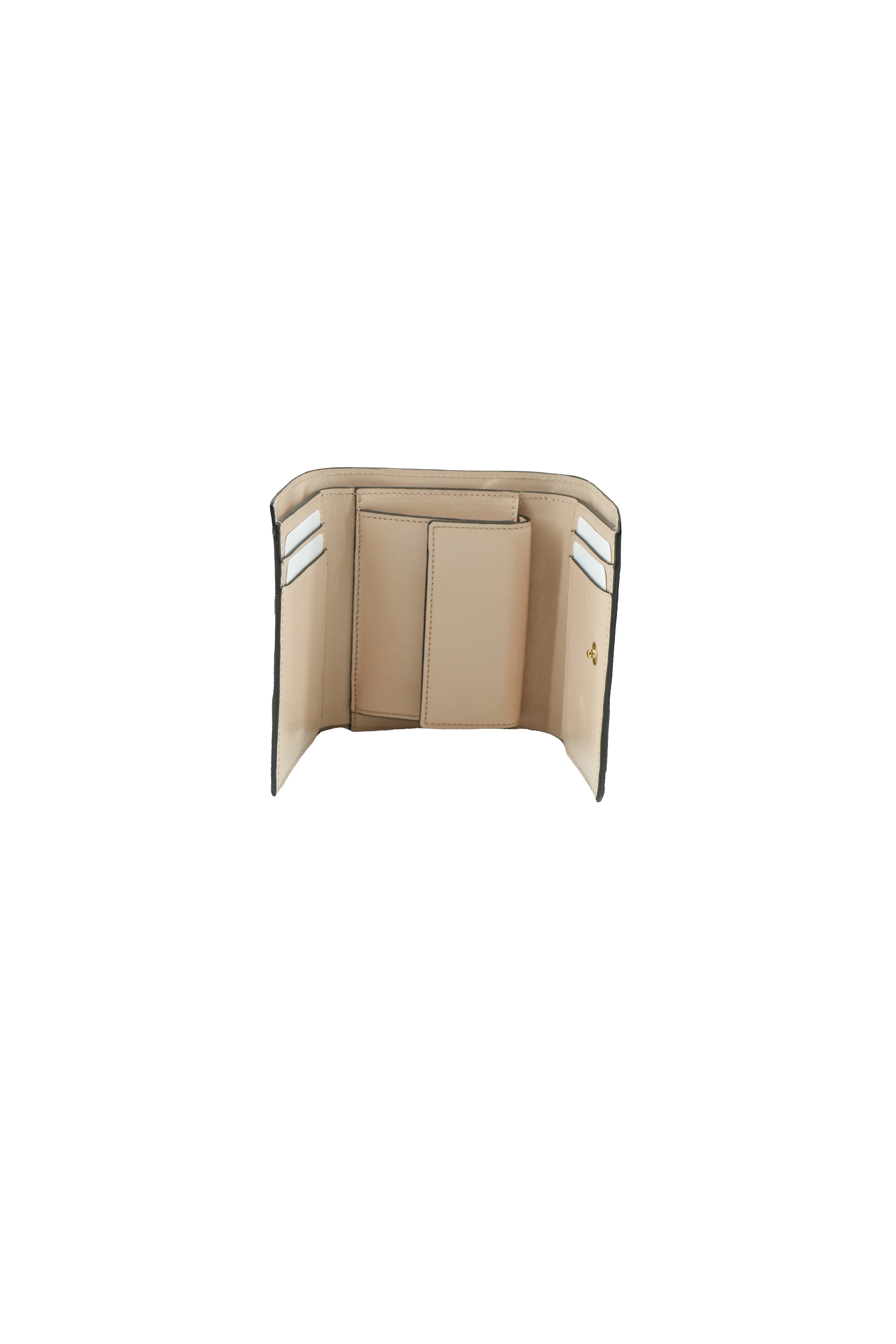 Chloé nude leather Mini Iconic trifold wallet 01-25-99-65