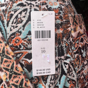 Anthropologie multicolor pants size 10 NWT