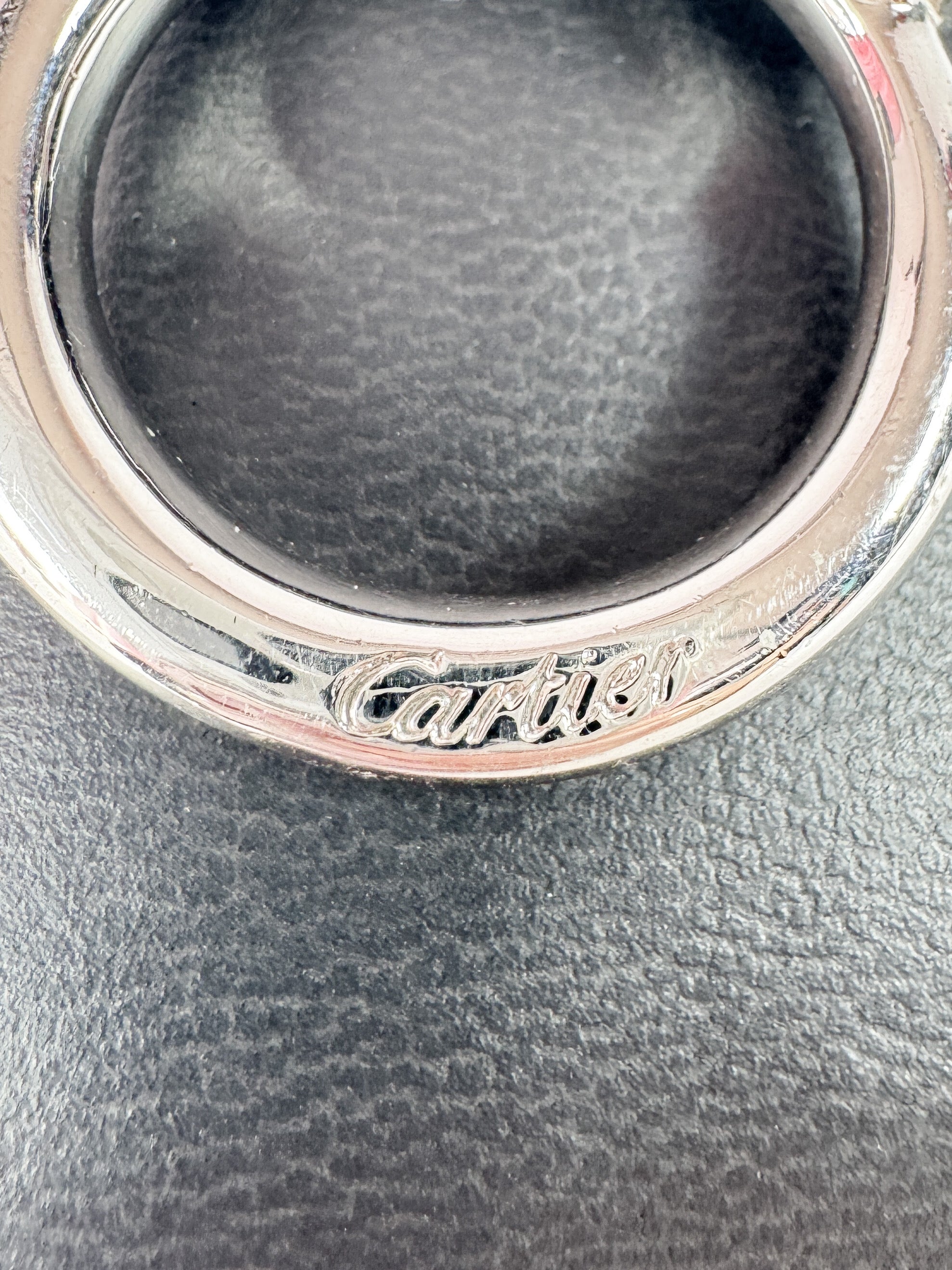 Cartier silver tone Panthere keyring