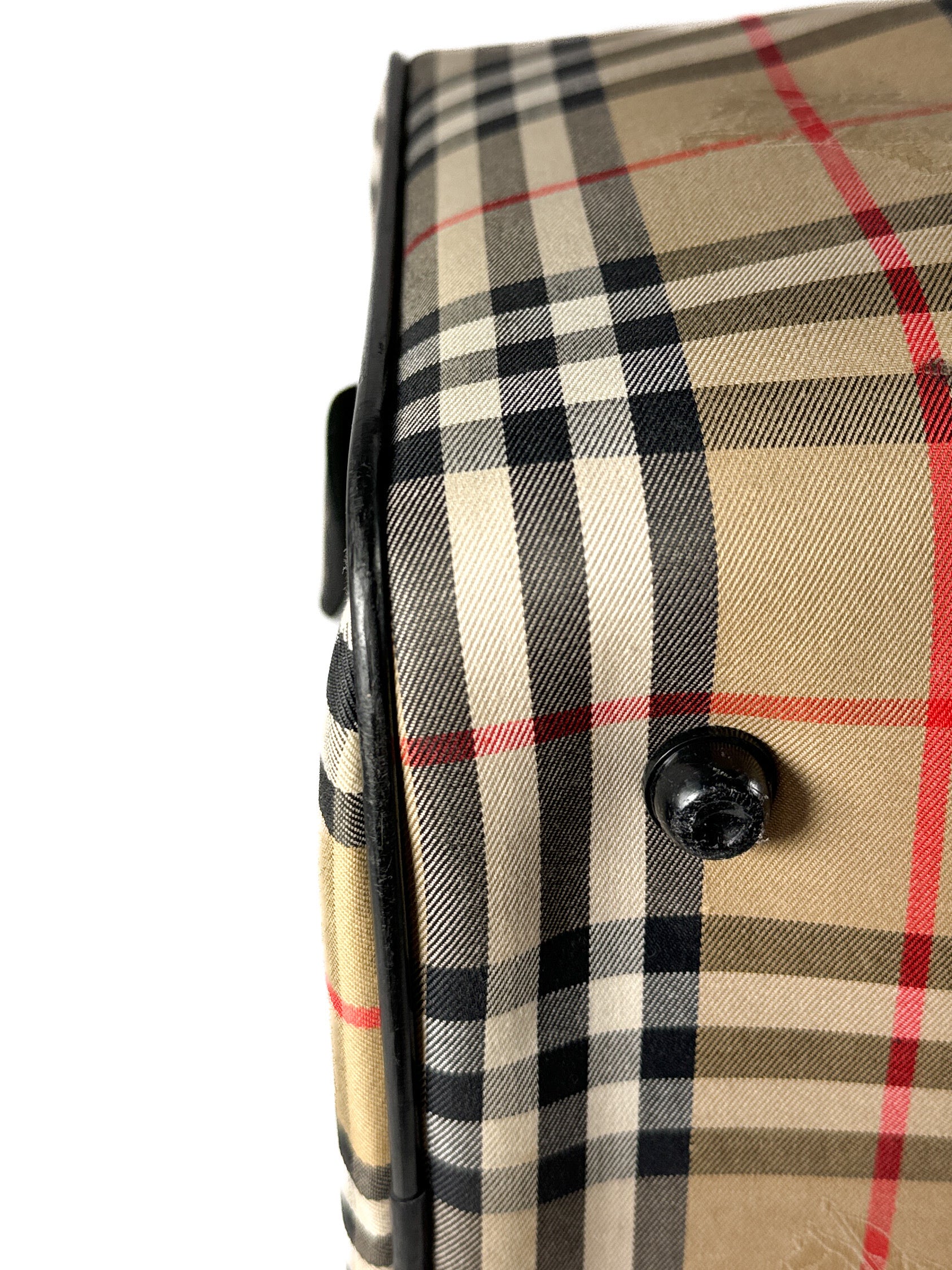 Burberrys vintage nova check travel bag **as is**