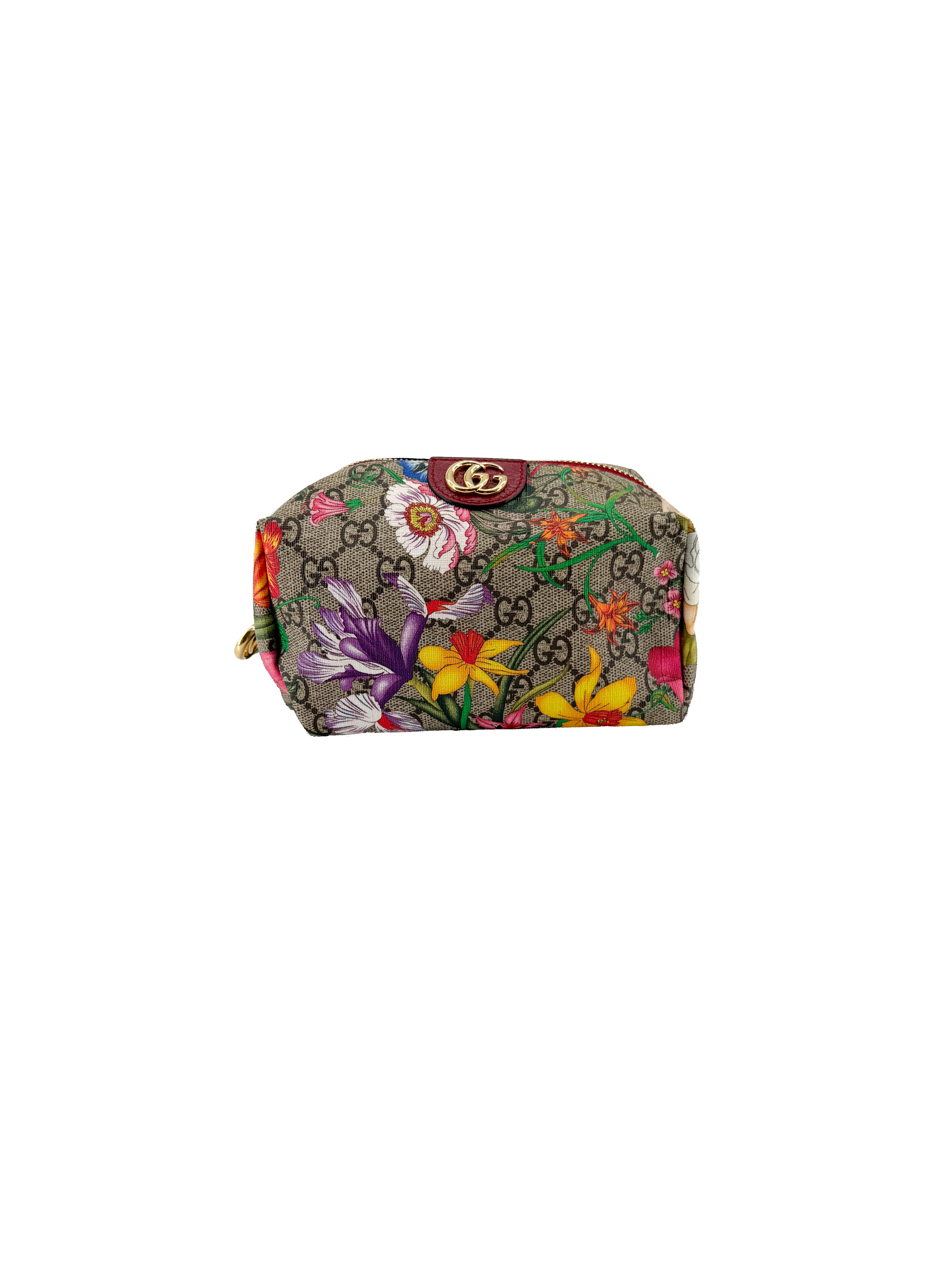 Gucci GG Supreme floral zip pouch 5483932778