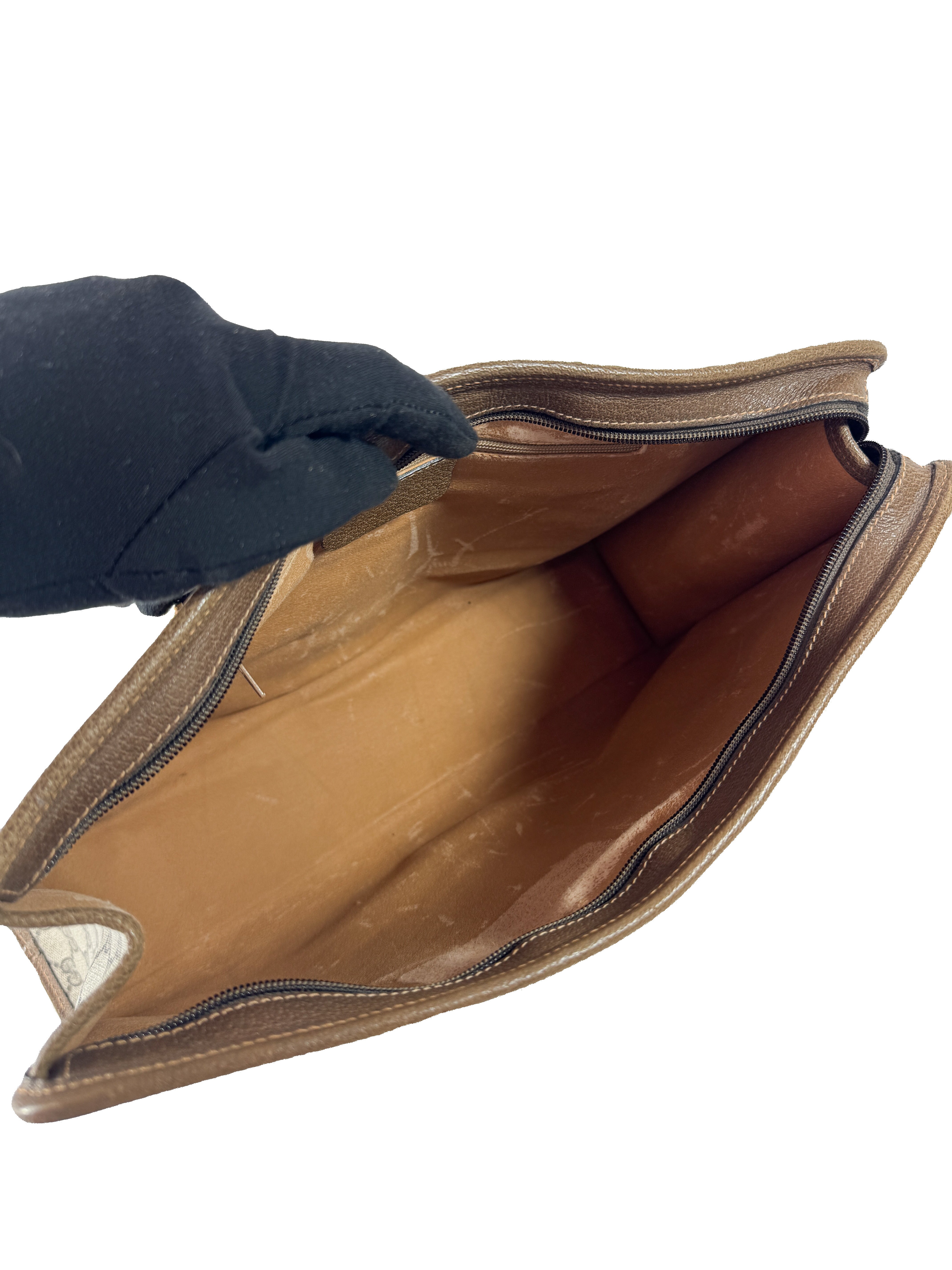 Gucci brown vintage Sherry line tote 214.10.048