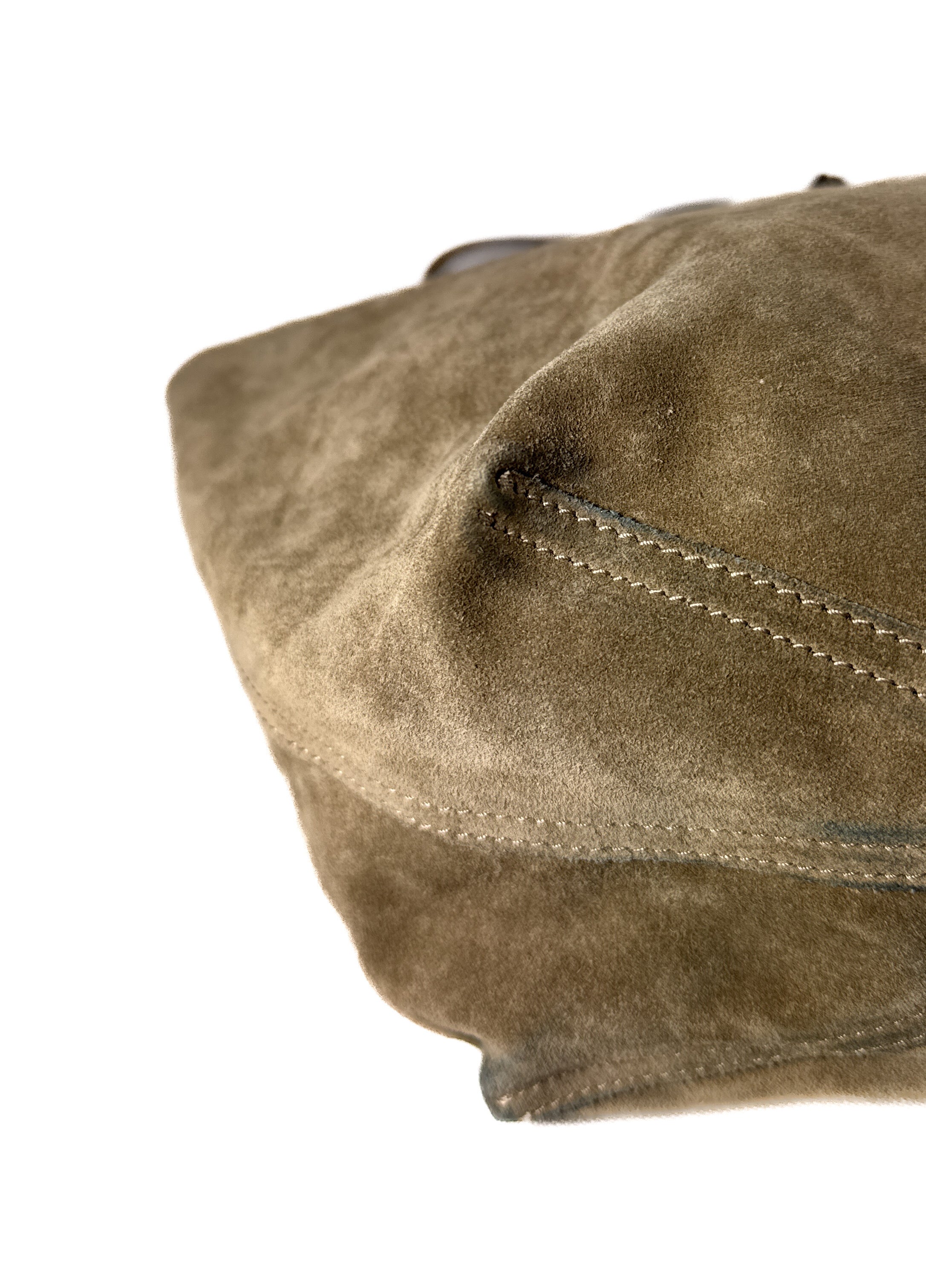 Tiffany & Co taupe reversible suede/leather tote **as is**