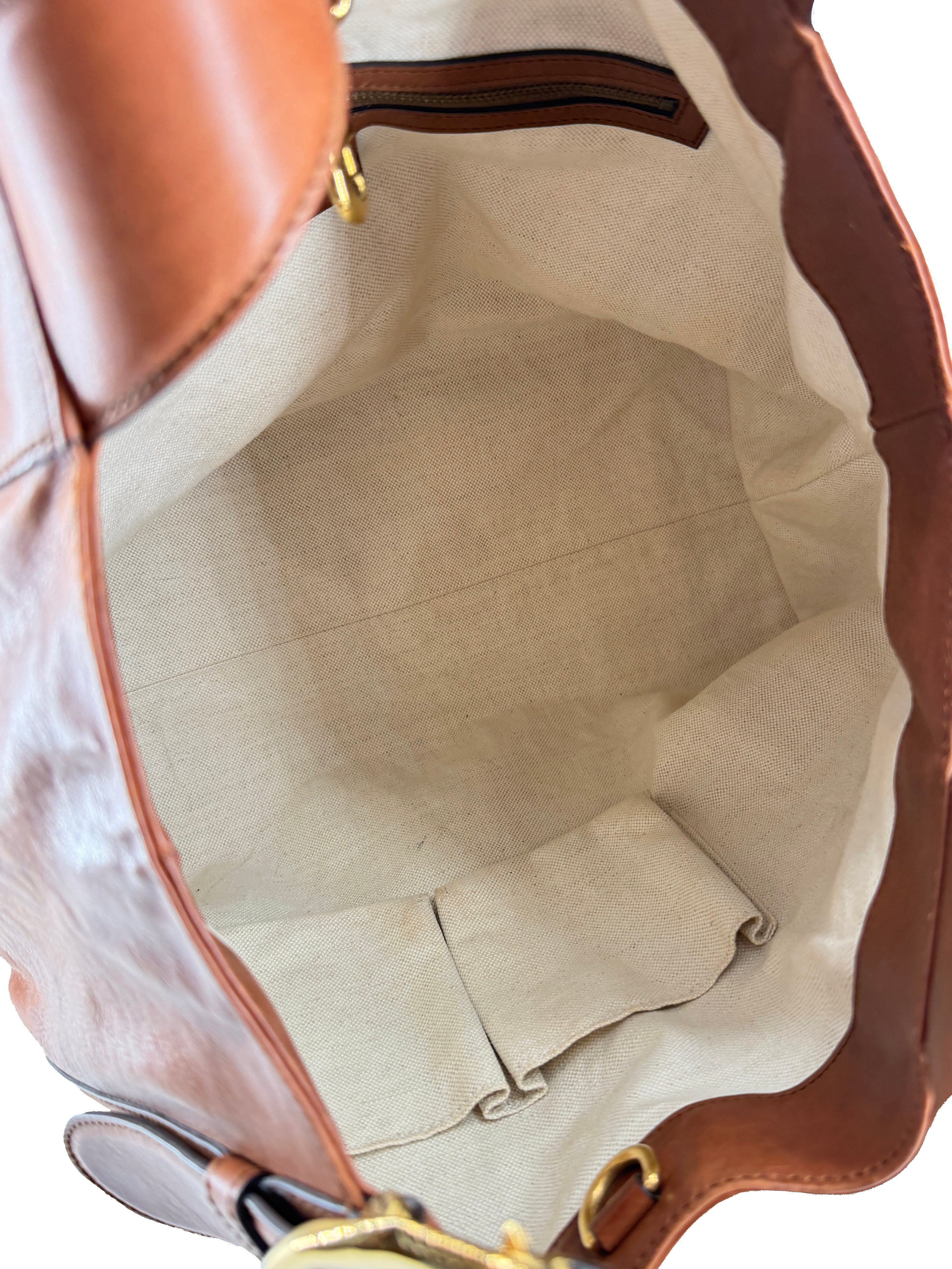 Gucci brown horse head Ribot tote 296877 502752