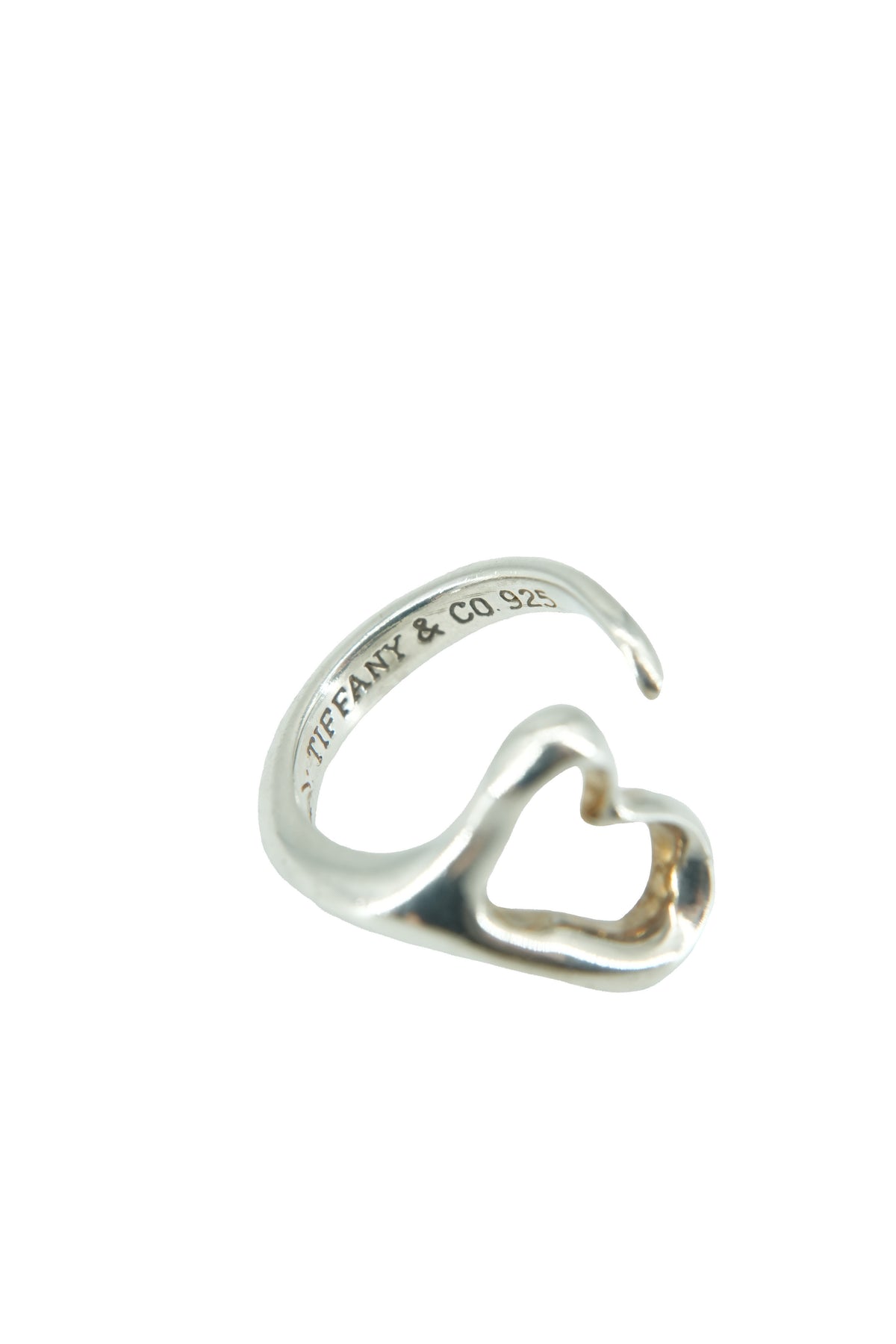 Tiffany & Co Elsa Peretti sterling silver heart ring