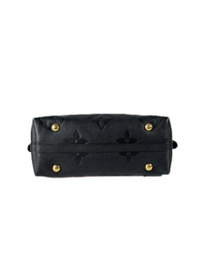 Louis Vuitton black empreinte Giant monogram carryall hobo PM NFC
