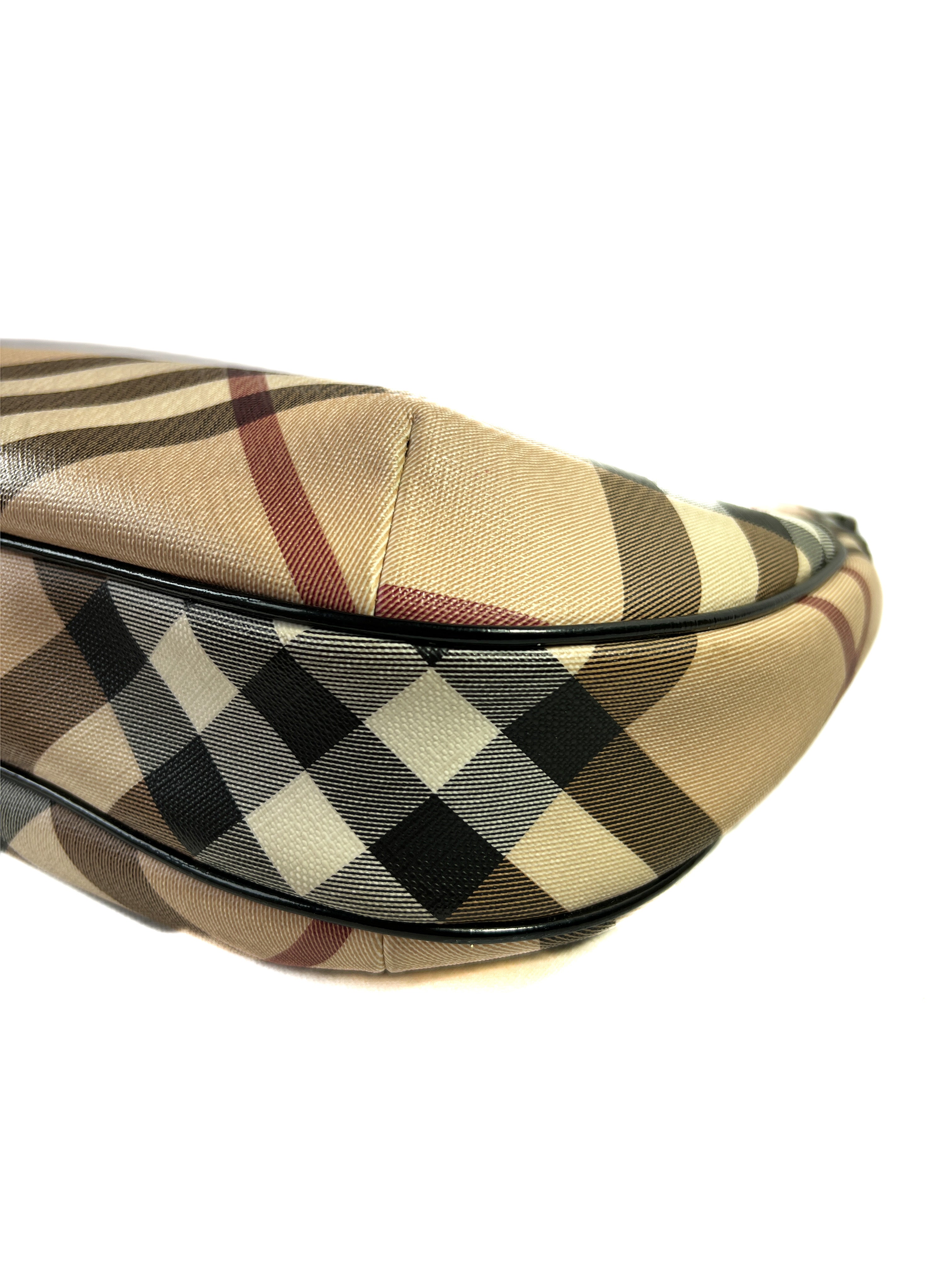 Burberry supernova check hobo shoulder bag