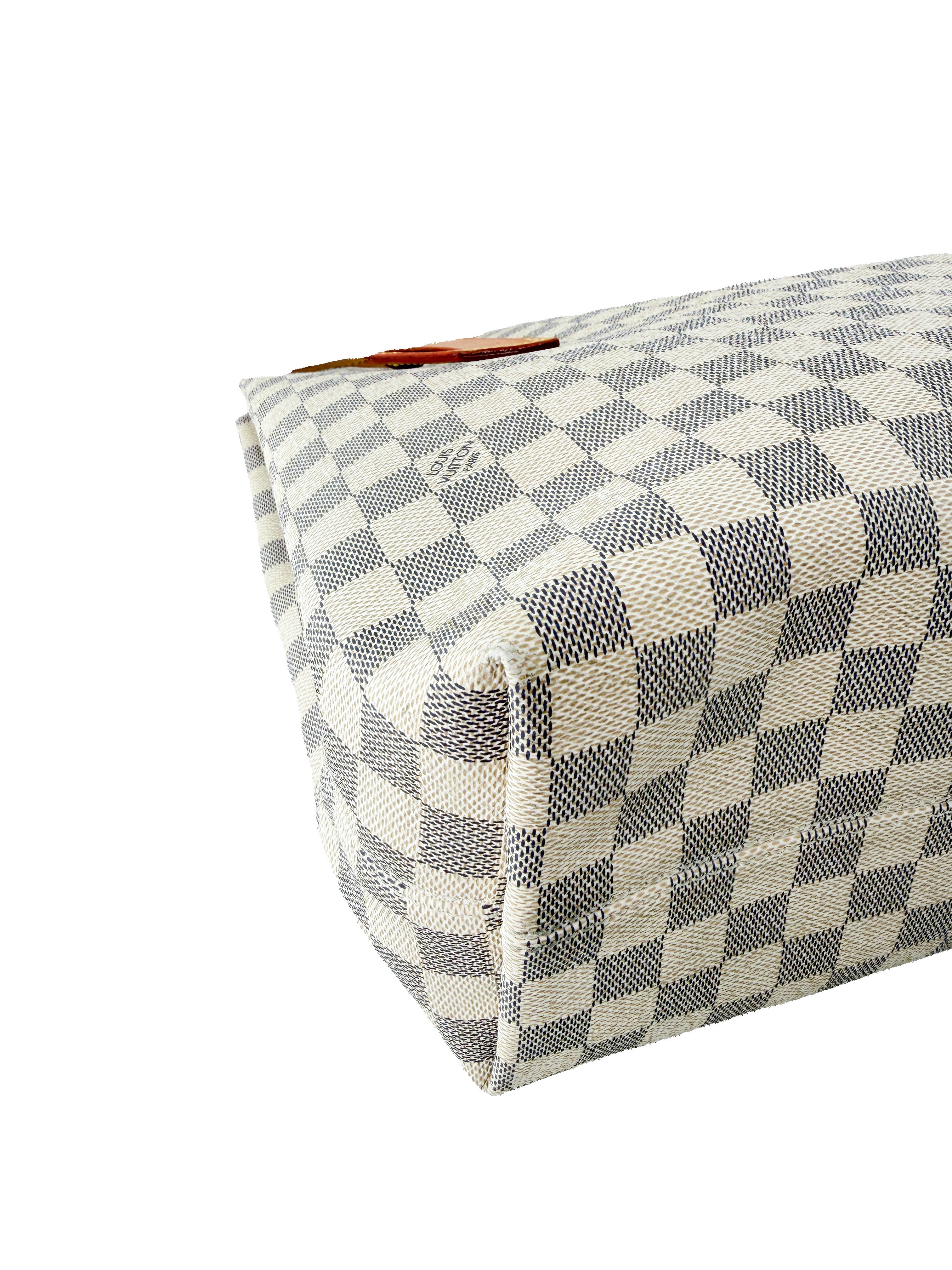 Louis Vuitton damier azur Graceful MM Rose Ballerine (NFC)