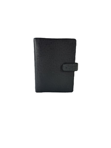 Louis Vuitton black Taiga leather agenda MM SP0033