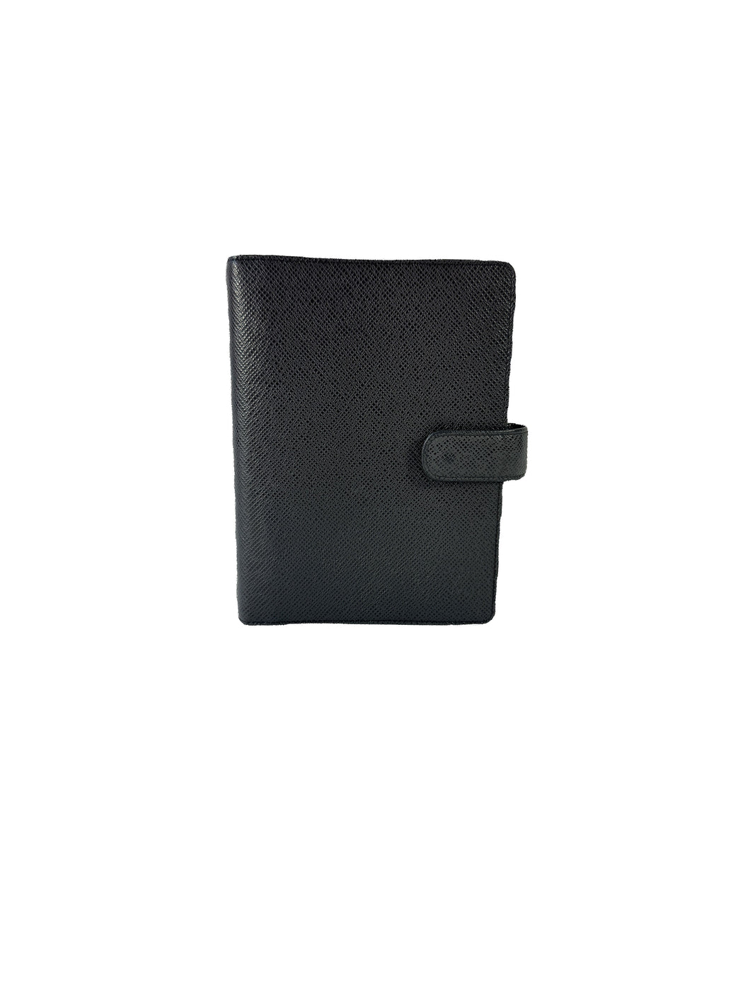Louis Vuitton black Taiga leather agenda MM SP0033