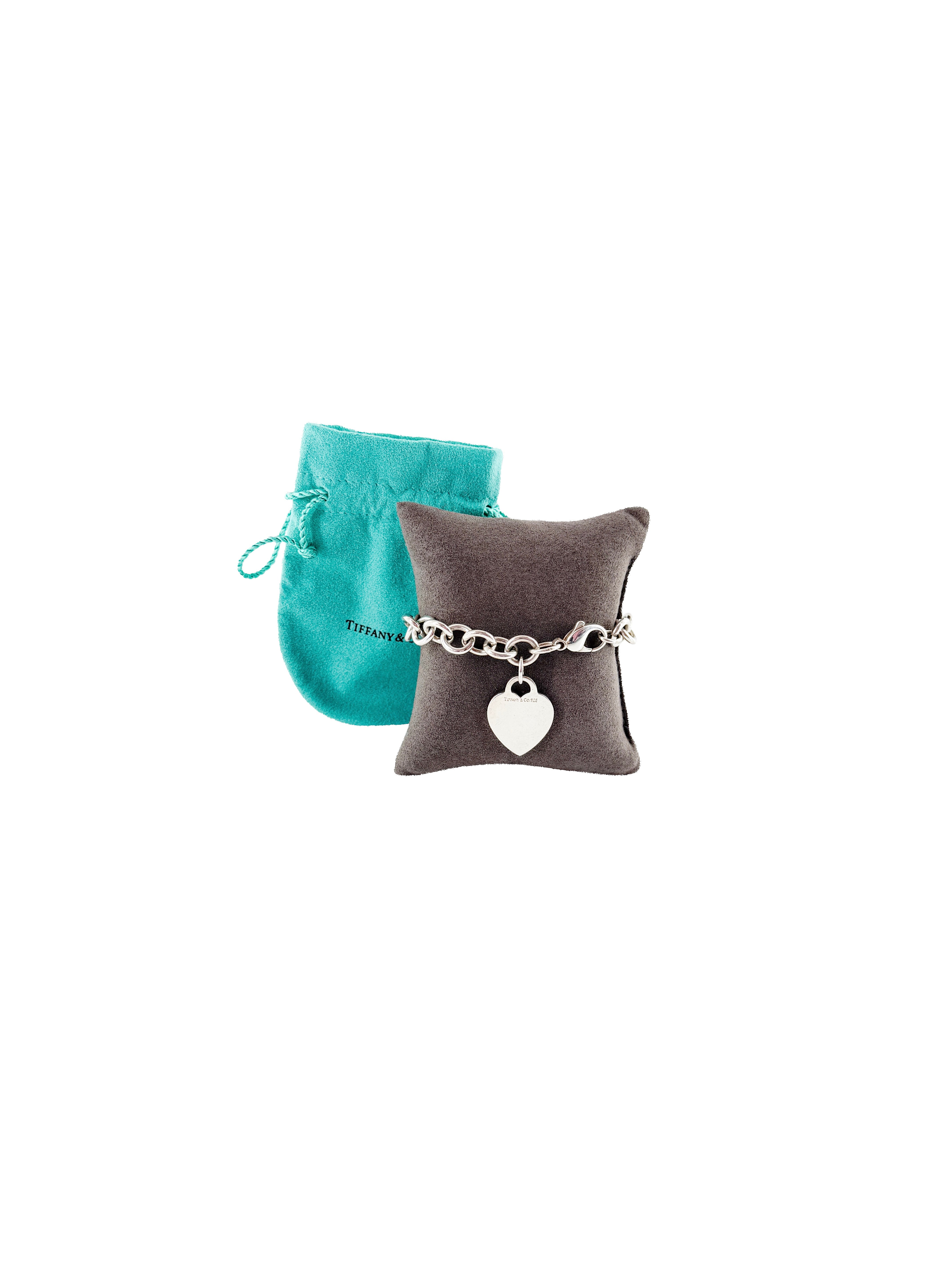 Tiffany & Co sterling silver heart tag bracelet
