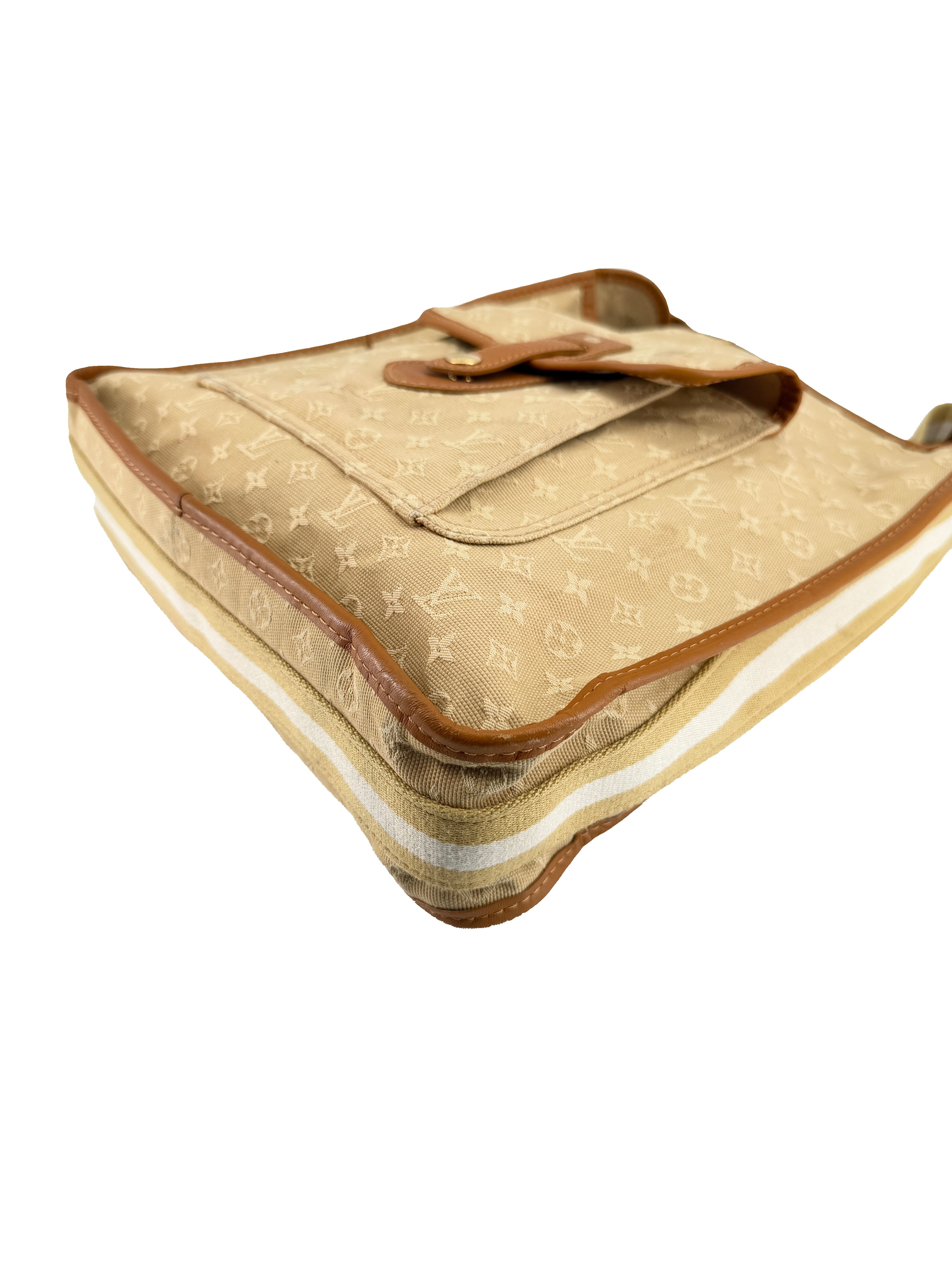 Louis Vuitton beige Mini Lin Mary Kate crossbody VI1024
