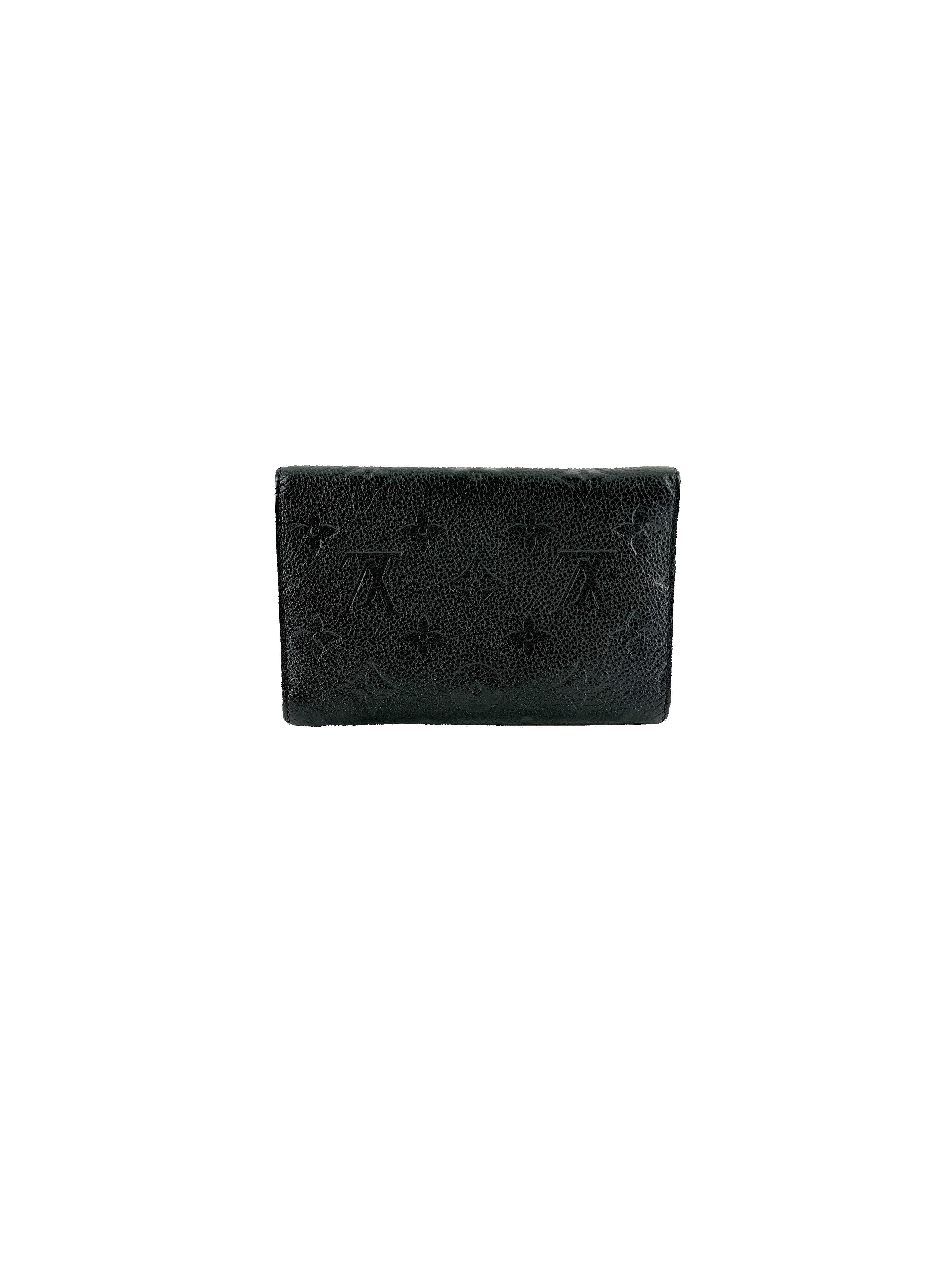 Louis Vuitton black empreinte Compact Curieuse wallet SP0175