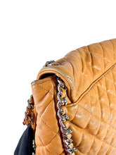 Chanel brown quilted chain around maxi flap shoulder bag 17236173