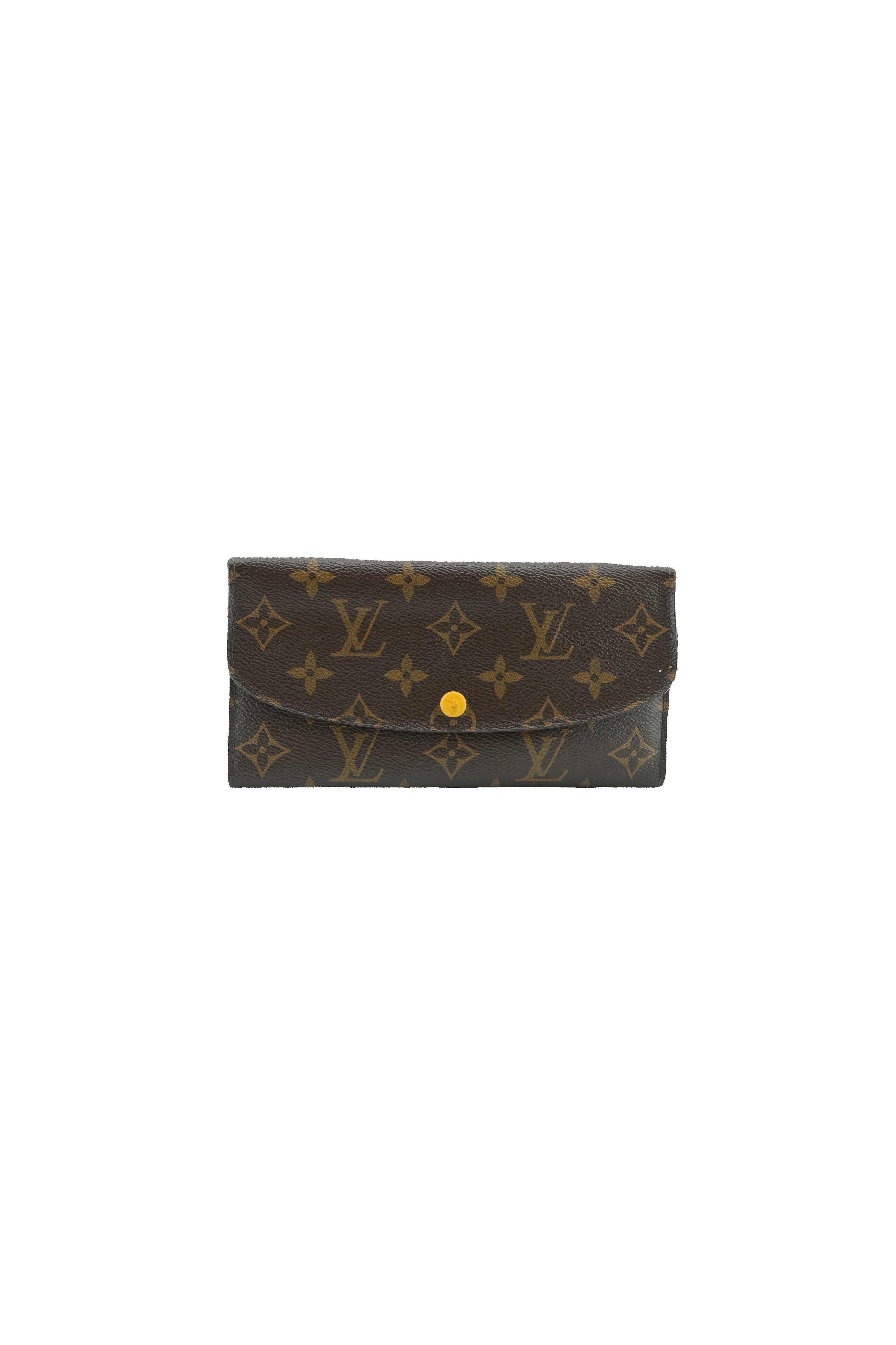 Louis Vuitton brown, yellow Emilie wallet CA4174