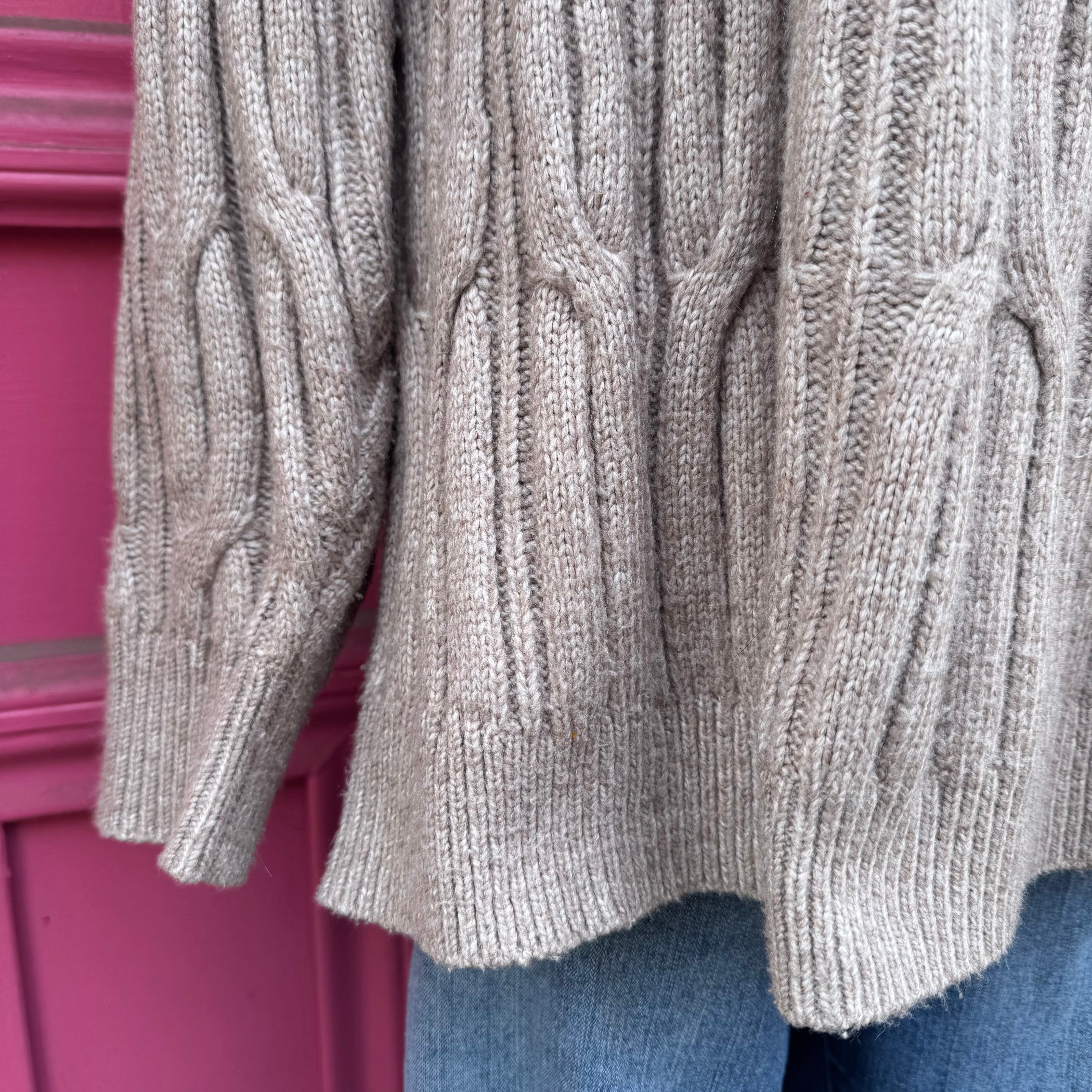 Lane Bryant brown knit sweater size 22/24