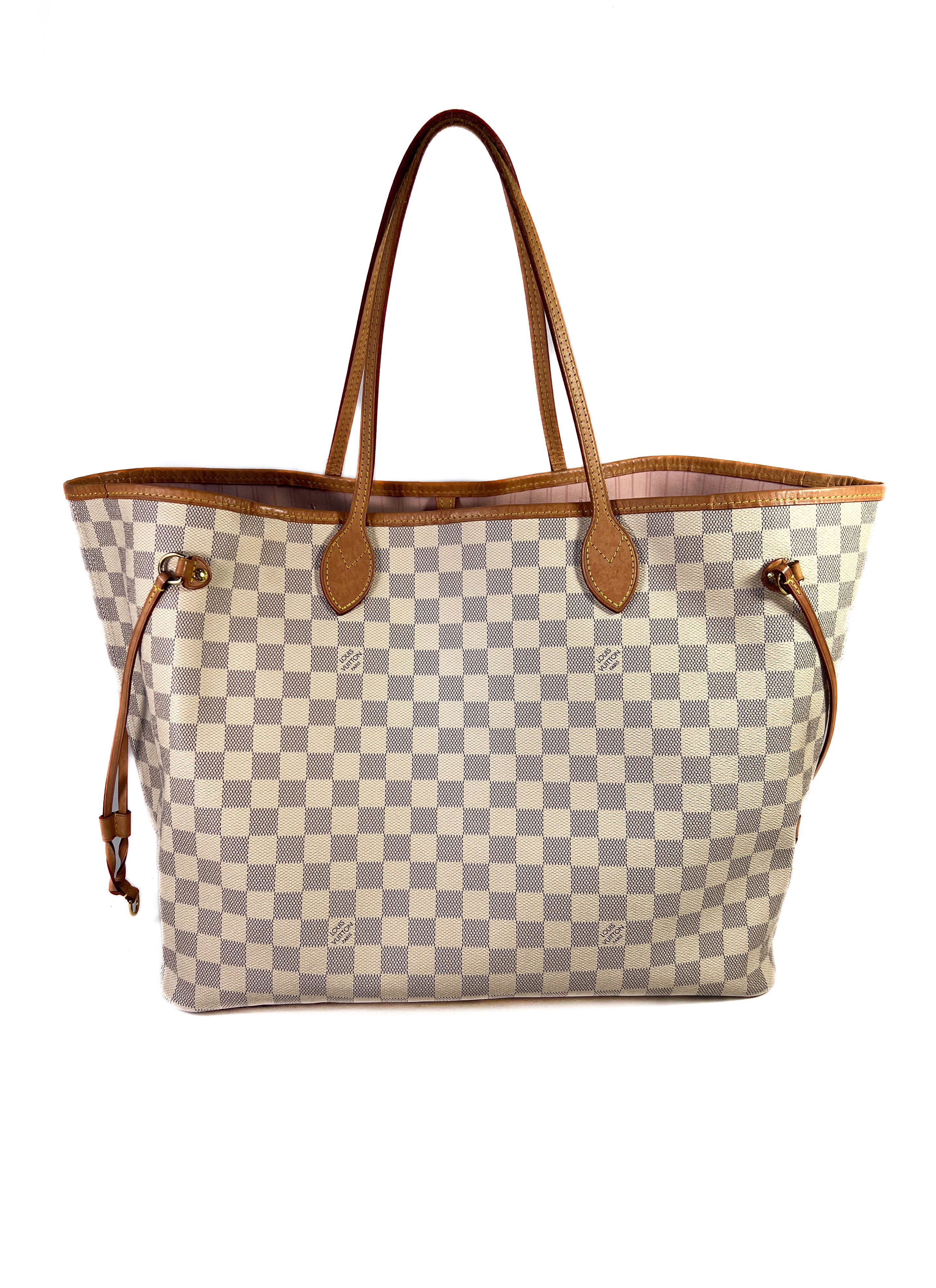 Louis Vuitton damier azur neverfull GM 2021 rose ballerine