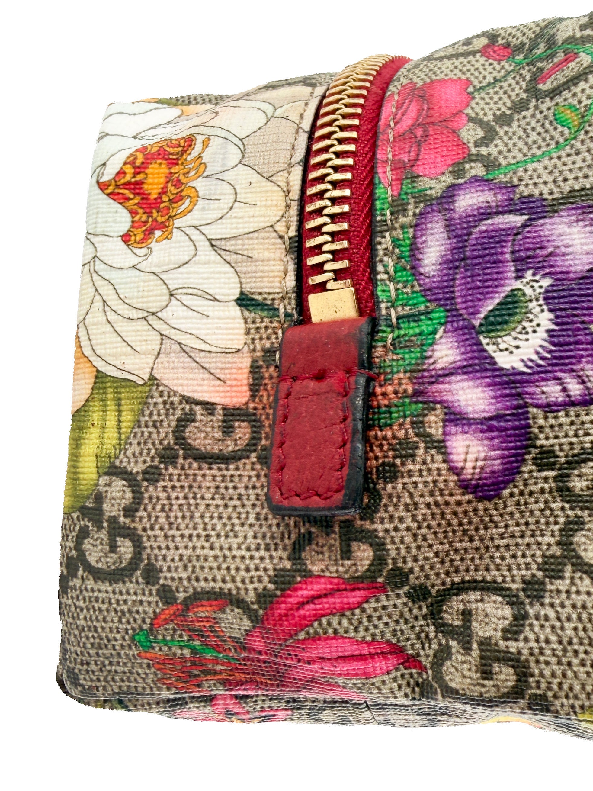 Gucci GG Supreme floral zip pouch 5483932778